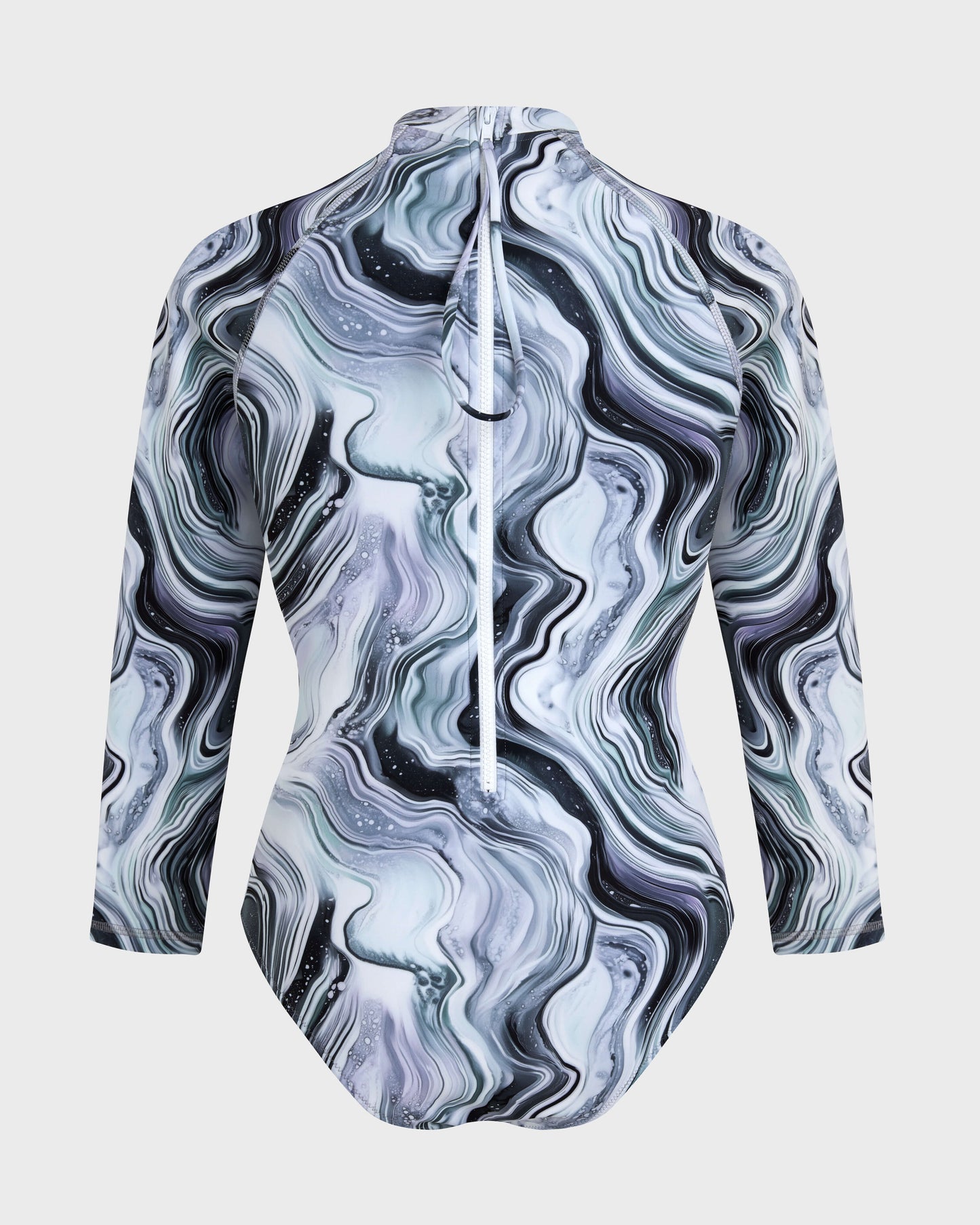 Vilebrequin Women One-piece UV Protection Rashguard Marble - White