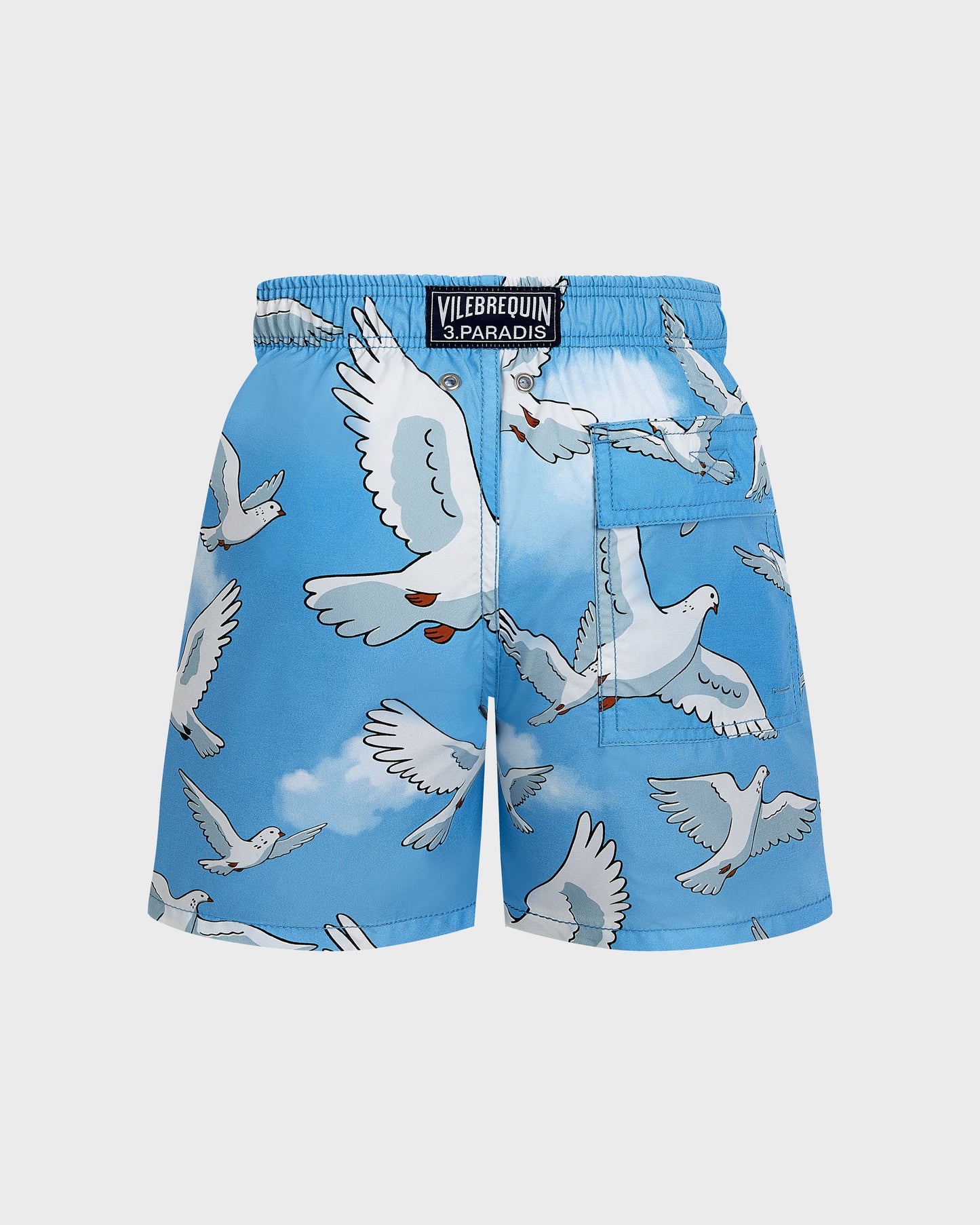 Vilebrequin Boys Boys Swim Shorts Doves - VBQ x 3.PARADIS - Blue Jaipuy
