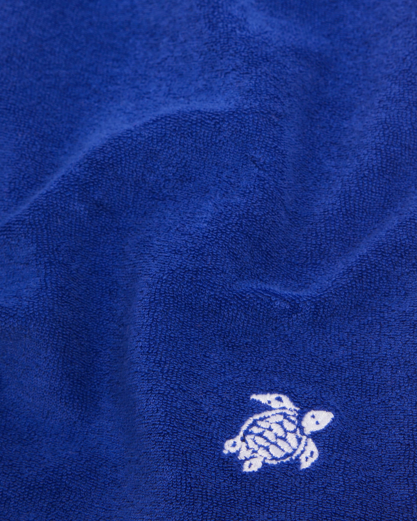 Vilebrequin Boys Boys Terry Bermuda Shorts Embroidered Turtle - Blue Marrakech