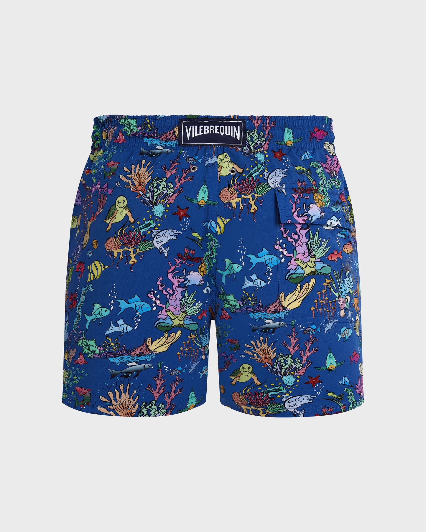 Vilebrequin Men Stretch Short Swim Trunks Aquarium - Blue Palace