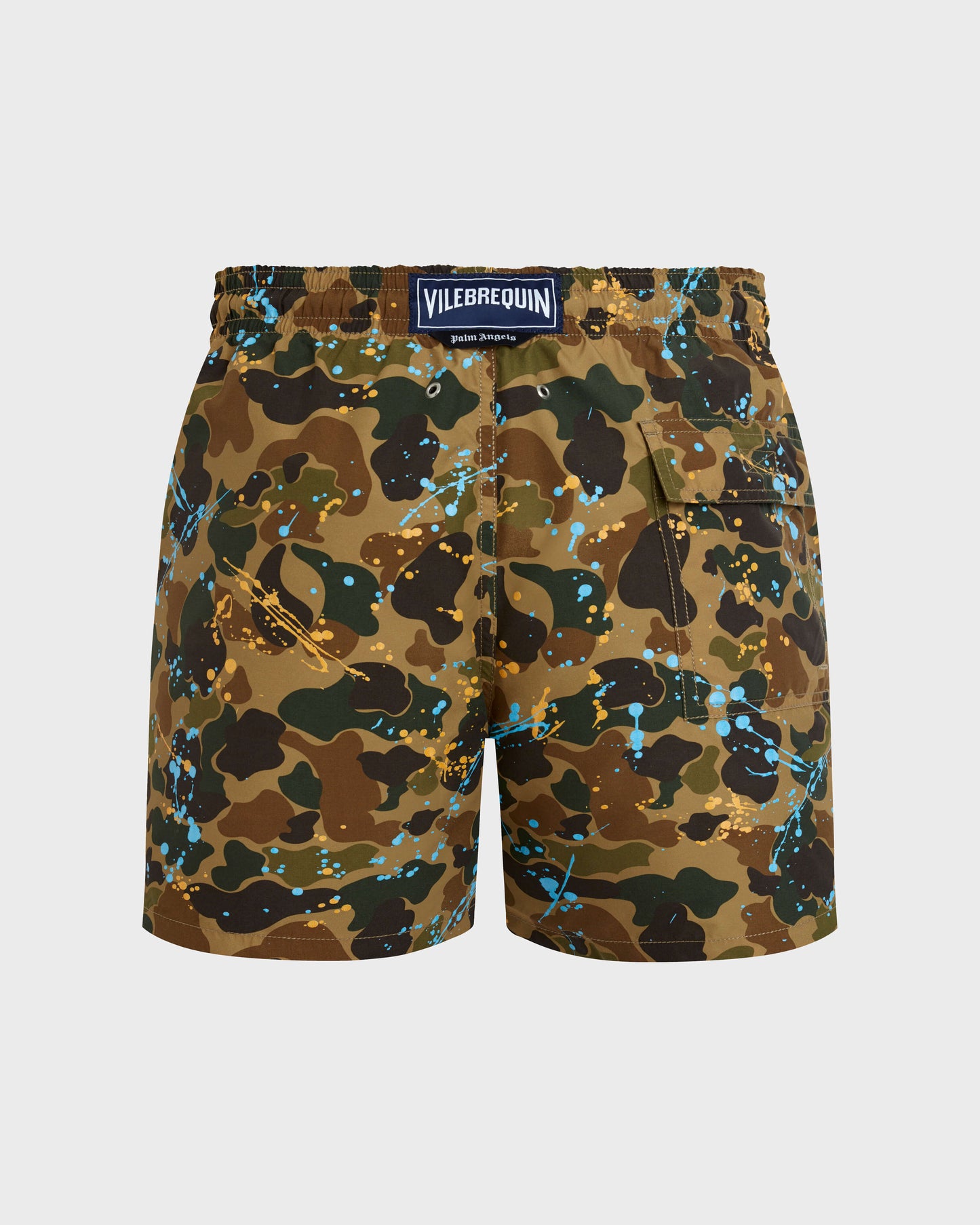 Vilebrequin Men Swim Shorts Camo Splash - VBQ x Palm Angels