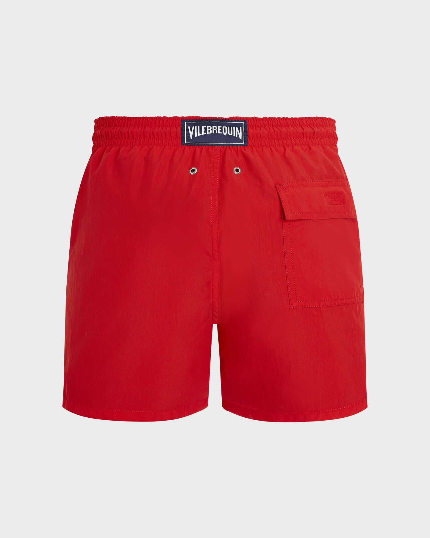 Vilebrequin Men Swim Shorts Solid - Poppy red