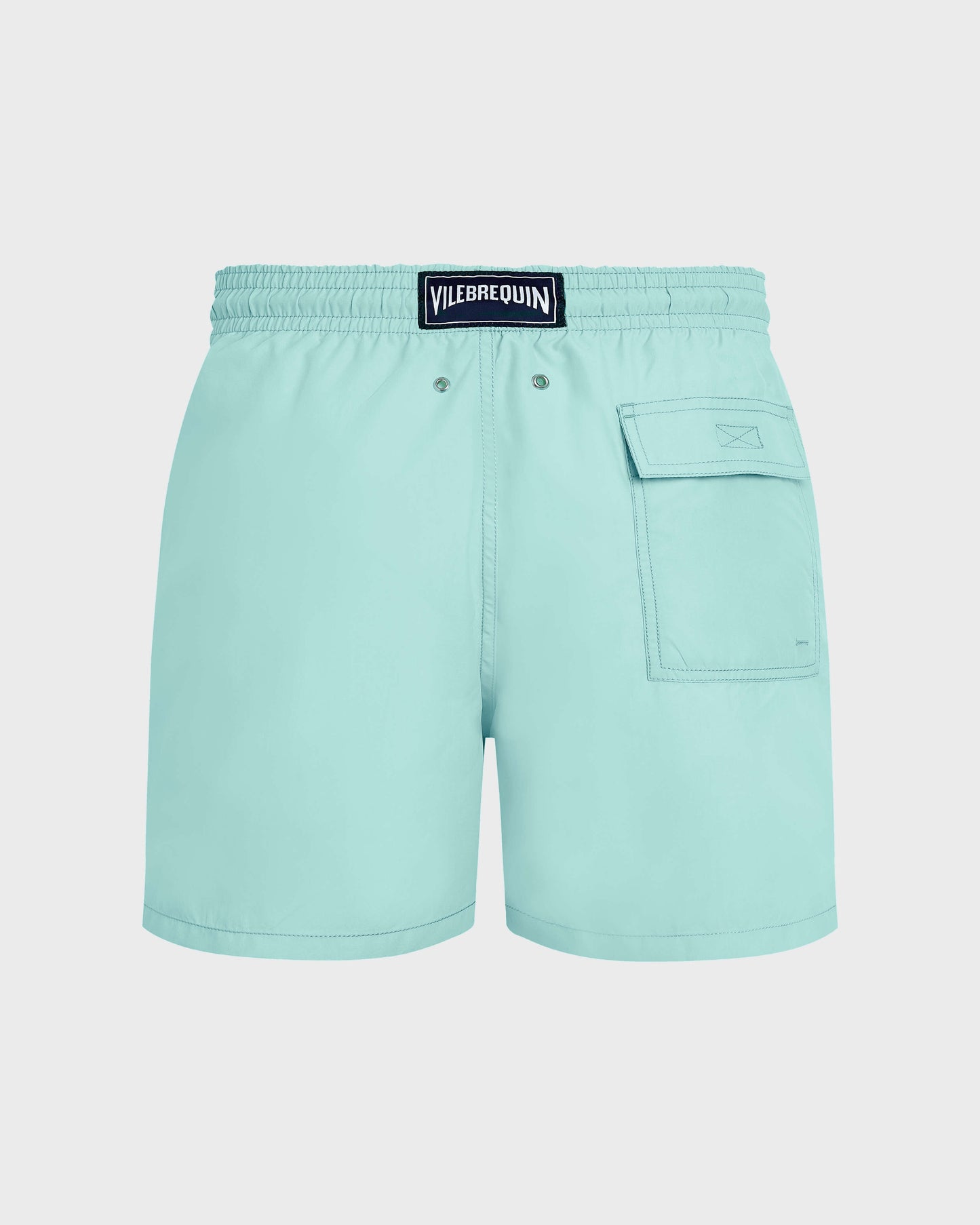 Vilebrequin Men Swim Shorts Embroidered Whale - Blue note