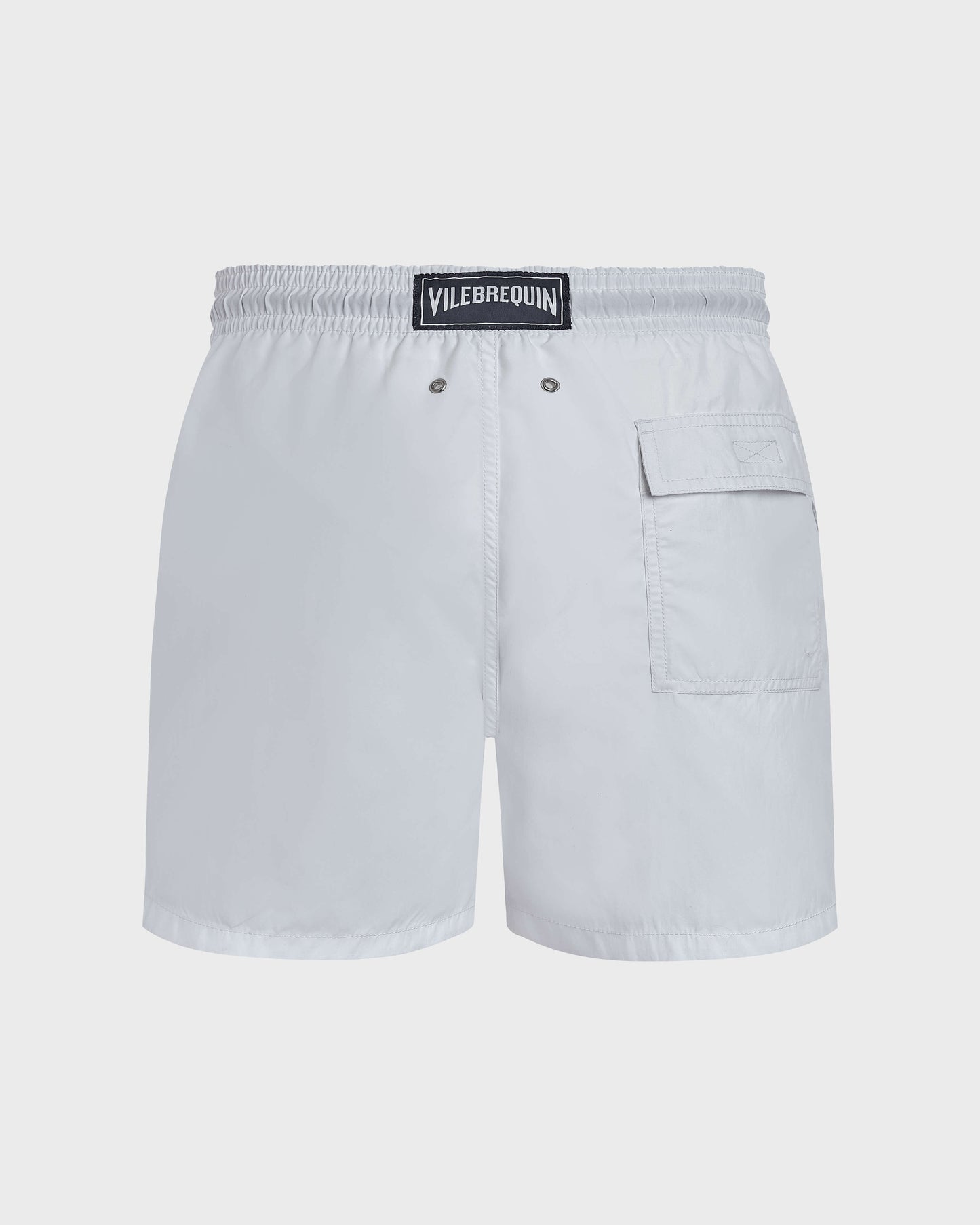 Vilebrequin Men Swim Shorts Embroidered Whale - White