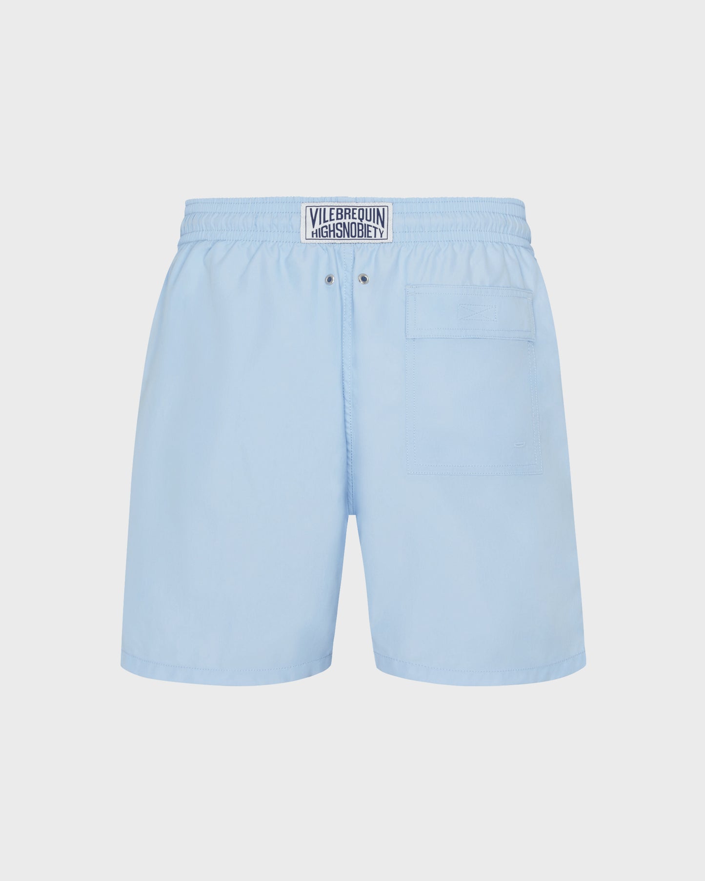 Vilebrequin Men Swim Shorts Solid - Vilebrequin x Highsnobiety - Blue Chambray Website | MOOZ3A00