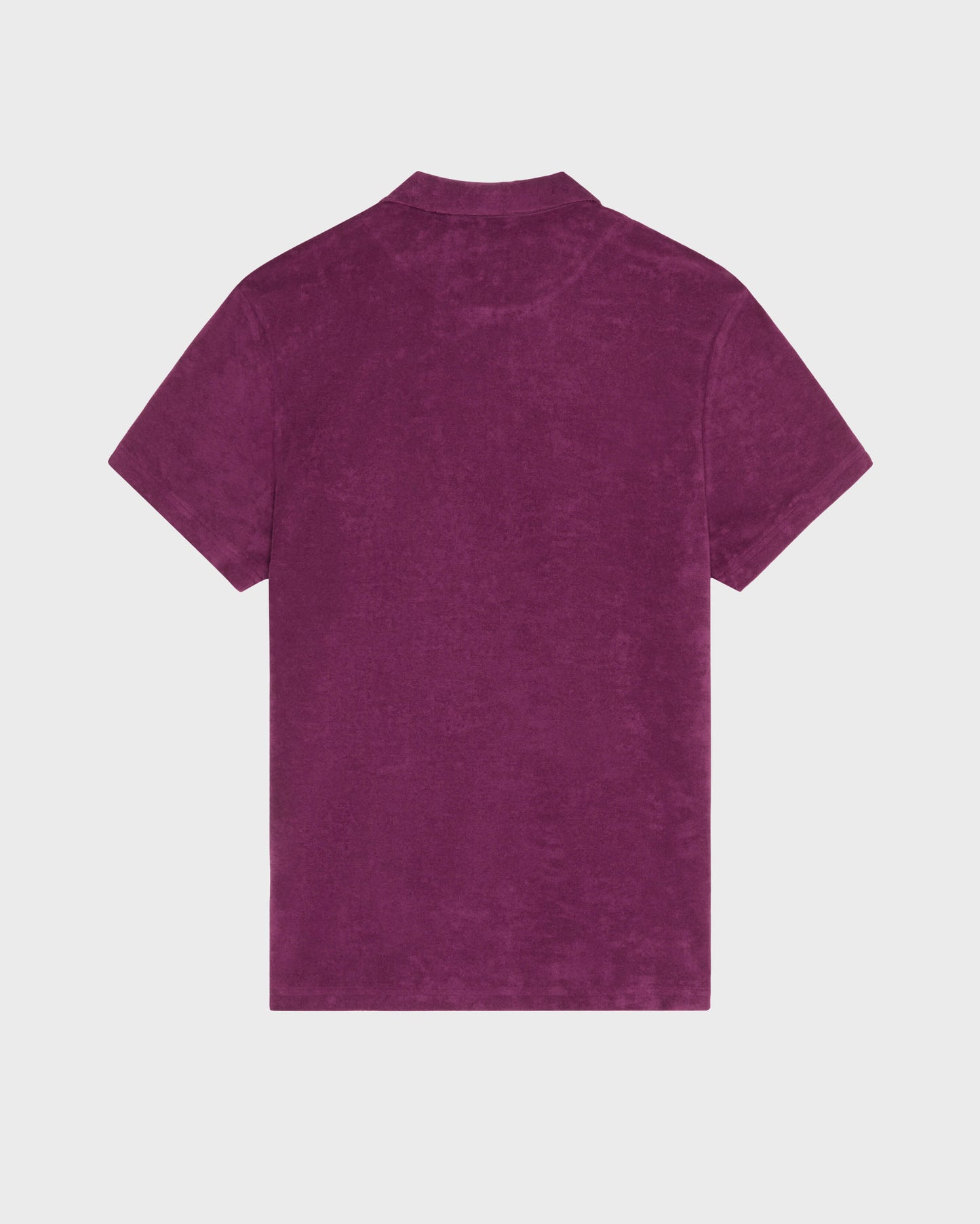 Vilebrequin Men Terry Polo Shirt Solid - Purple Kerala