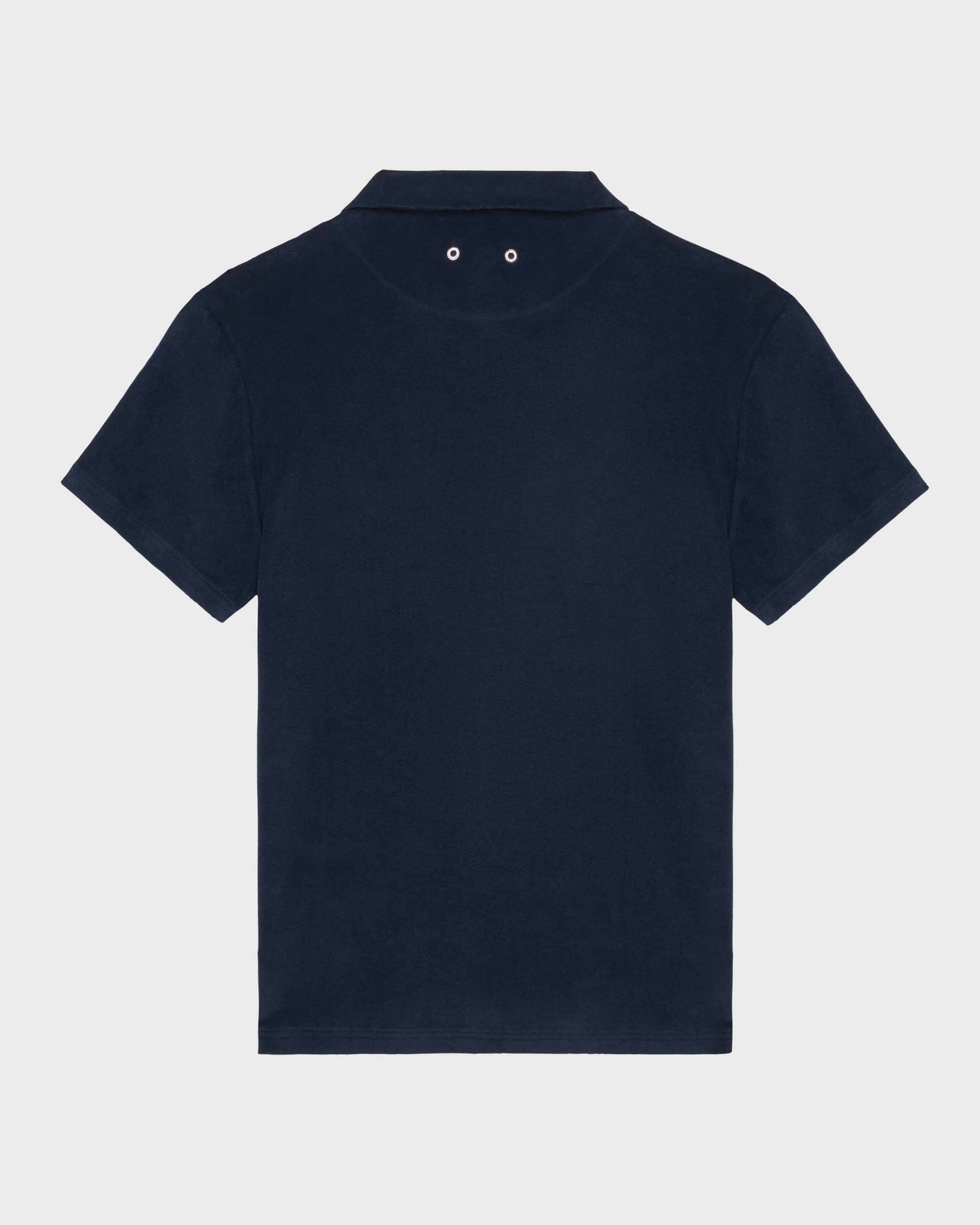 Vilebrequin Men Cotton Bowling Shirt Solid - Blue Navy Shirt