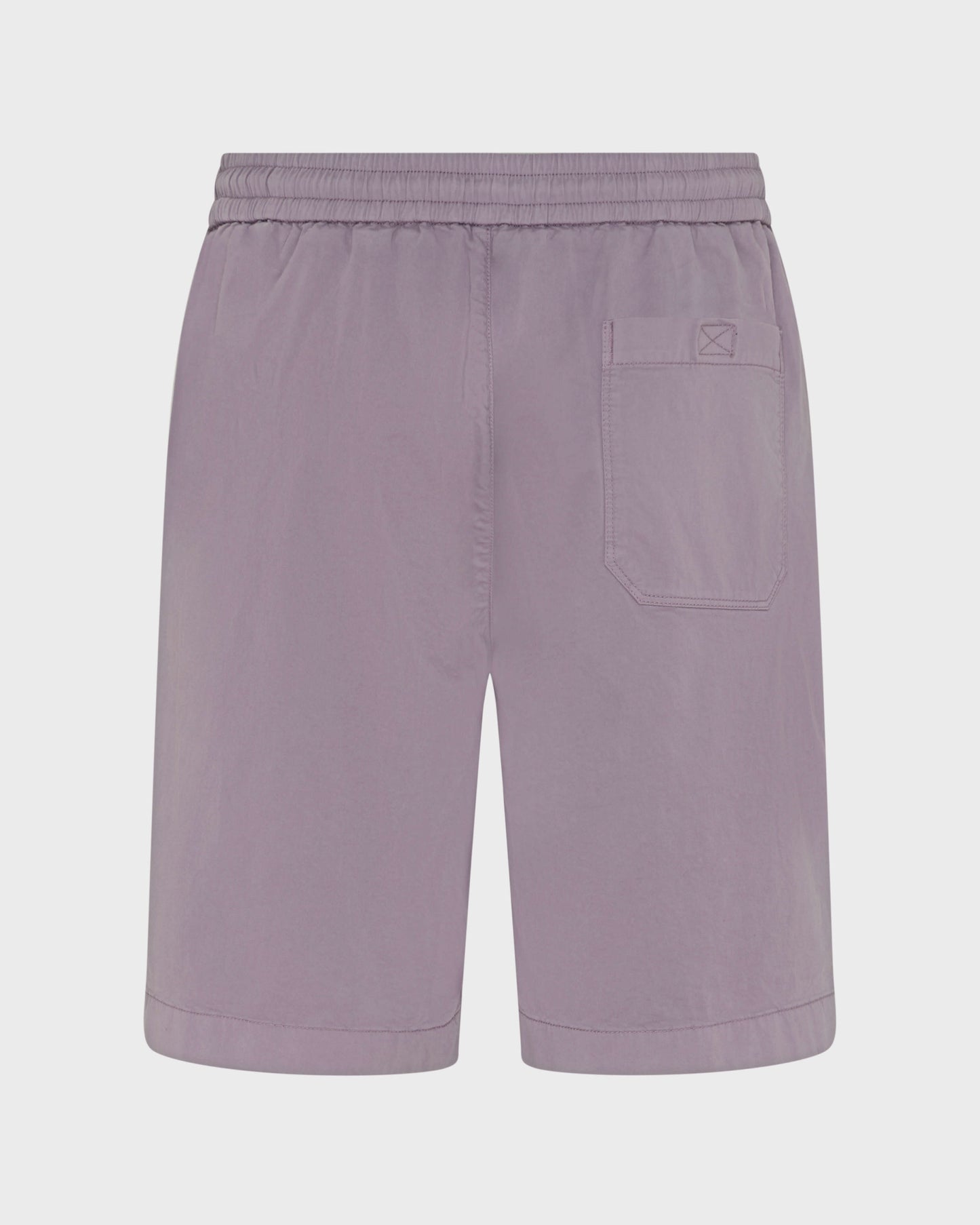 Vilebrequin Men Satin Cotton Elastic waist Bermuda Shorts Solid - Purple Ouragan
