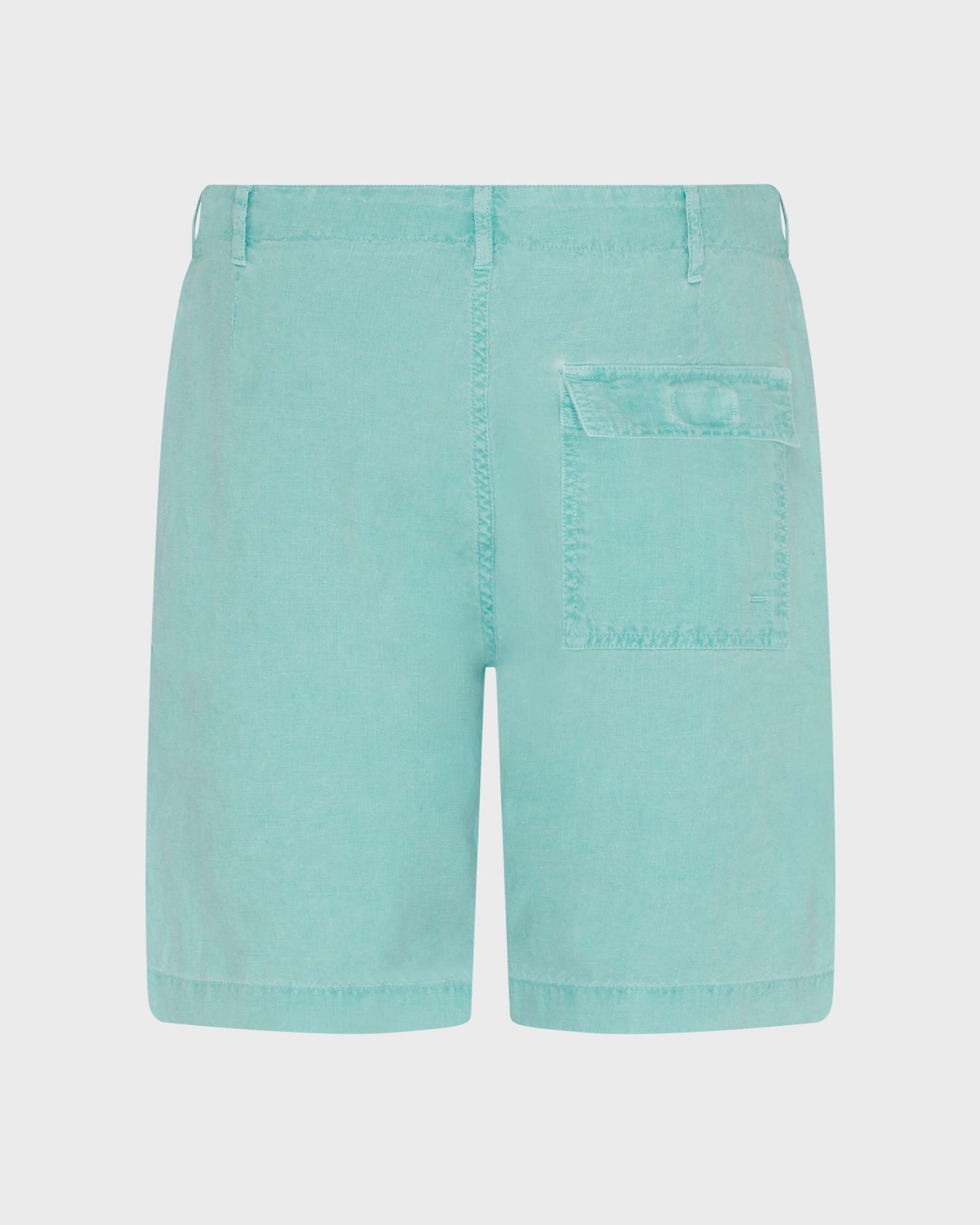 Vilebrequin Men Mineral Dye Linen Bermuda Shorts - Green Aventurine