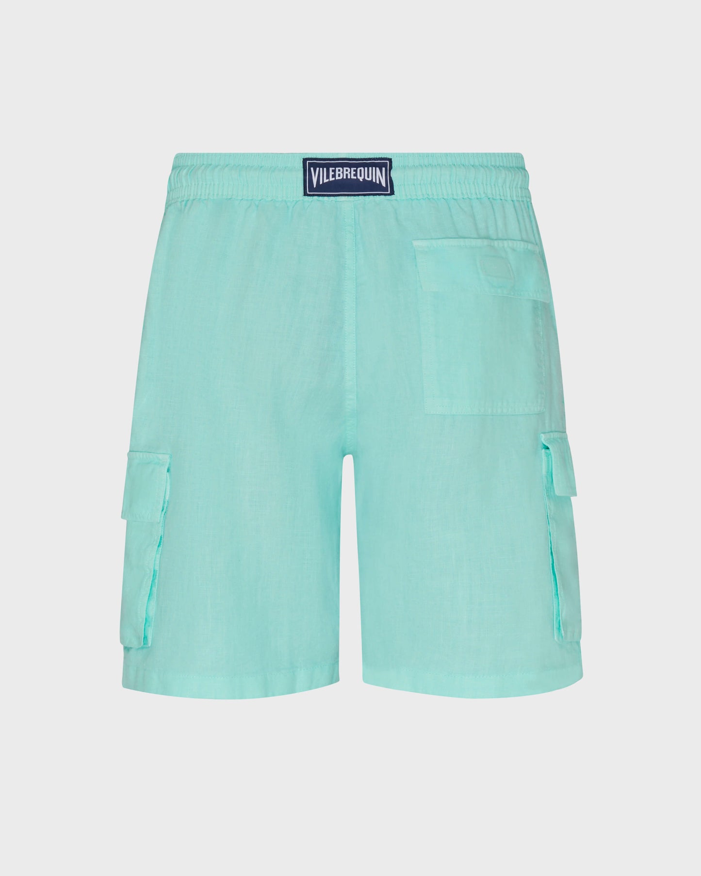 Vilebrequin Men Linen Bermuda Shorts Cargo Pockets | Site Vilebrequin | BAIU3U01