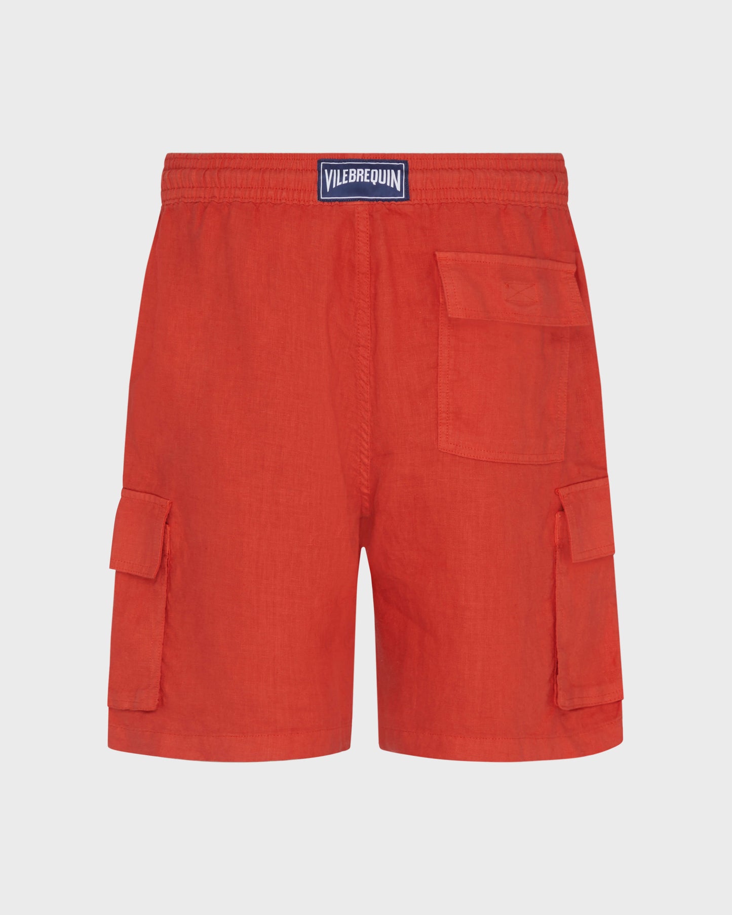 Vilebrequin Men Linen Bermuda Shorts Cargo Pockets | Site Vilebrequin | BAIU3U01