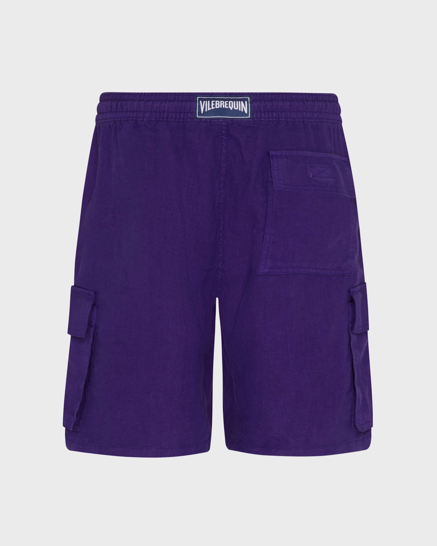 Vilebrequin Men Linen Bermuda Shorts Cargo Pockets | Site Vilebrequin | BAIU3U01