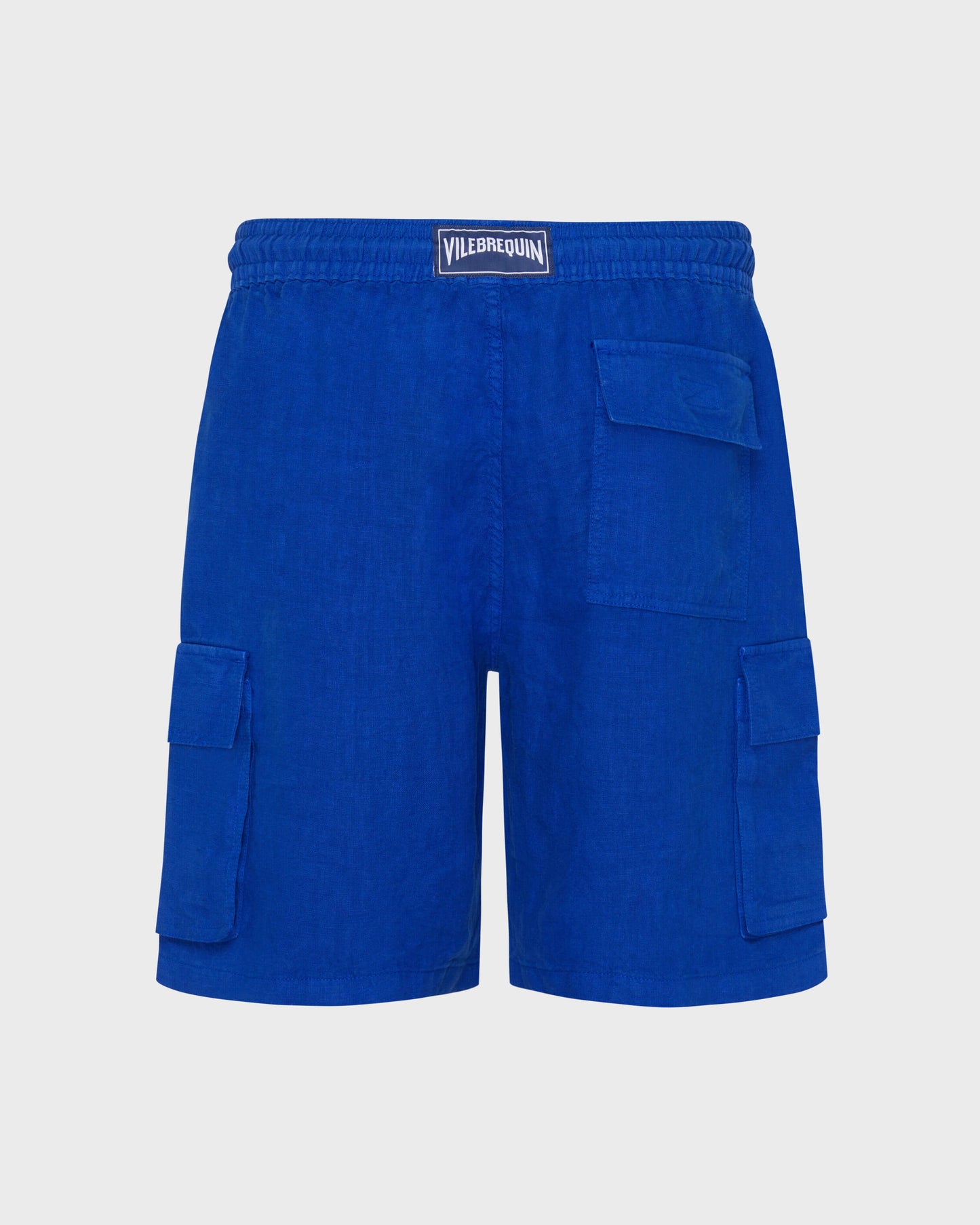 Vilebrequin Men Linen Bermuda Shorts Cargo Pockets | Site Vilebrequin | BAIU3U01