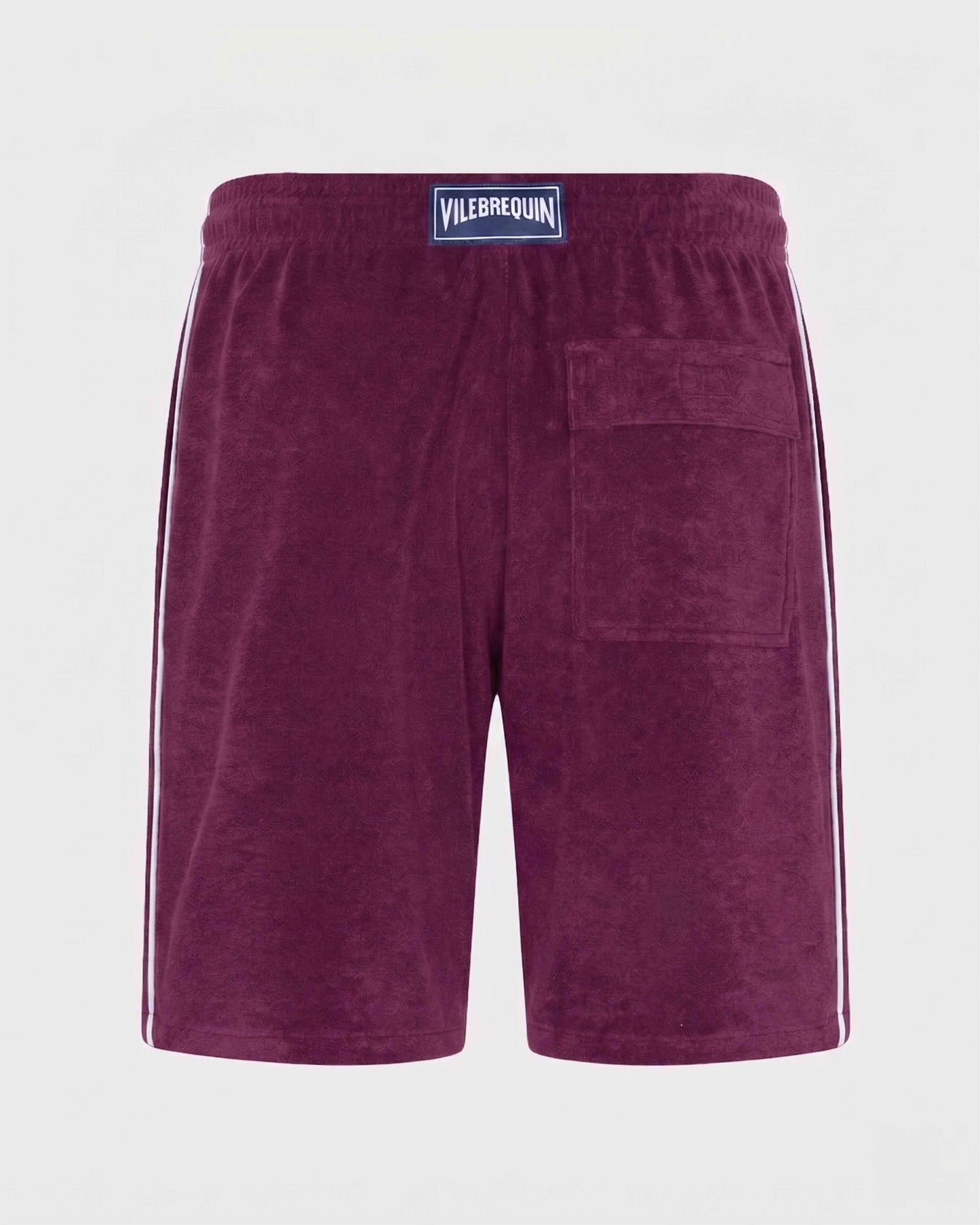 Vilebrequin Men Terry Bermuda Shorts Solid - Purple Kerala