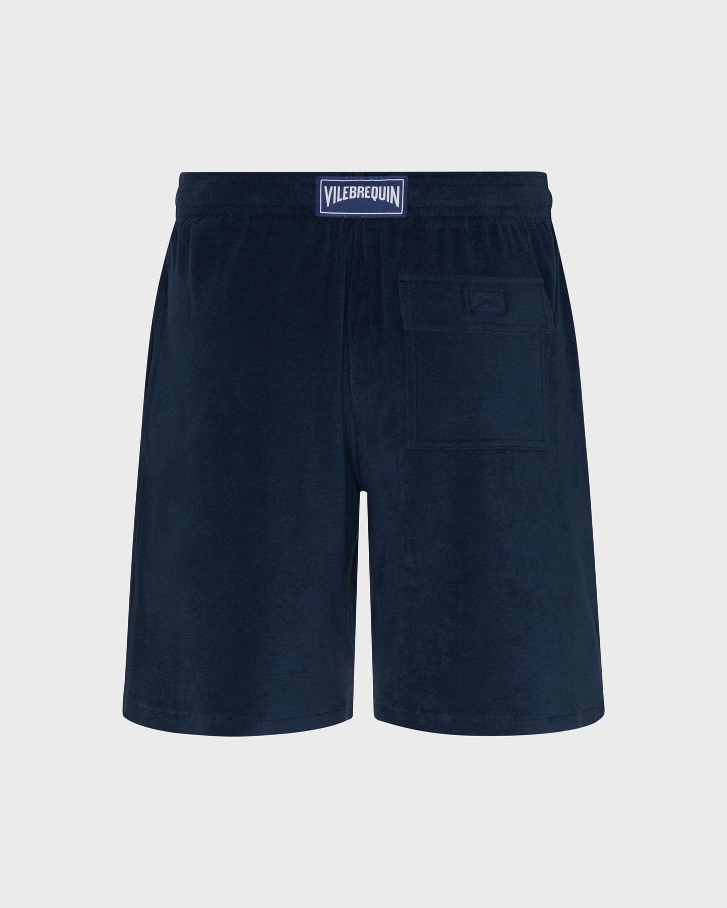 Vilebrequin Men Terry Bermuda Shorts Solid - Blue Navy