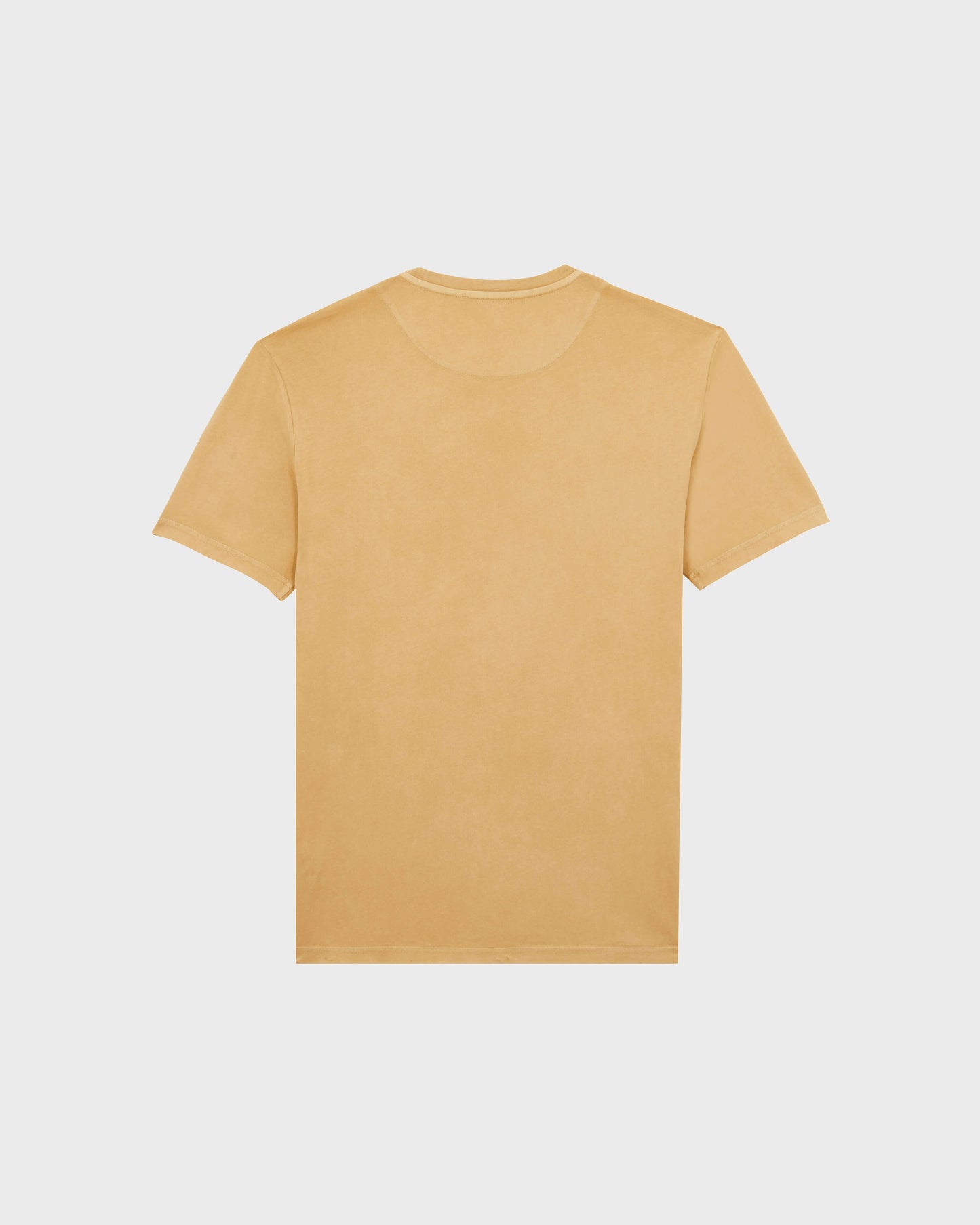 Vilebrequin Men Solid Organic cotton T-shirt Natural Colors - Brown Mocha
