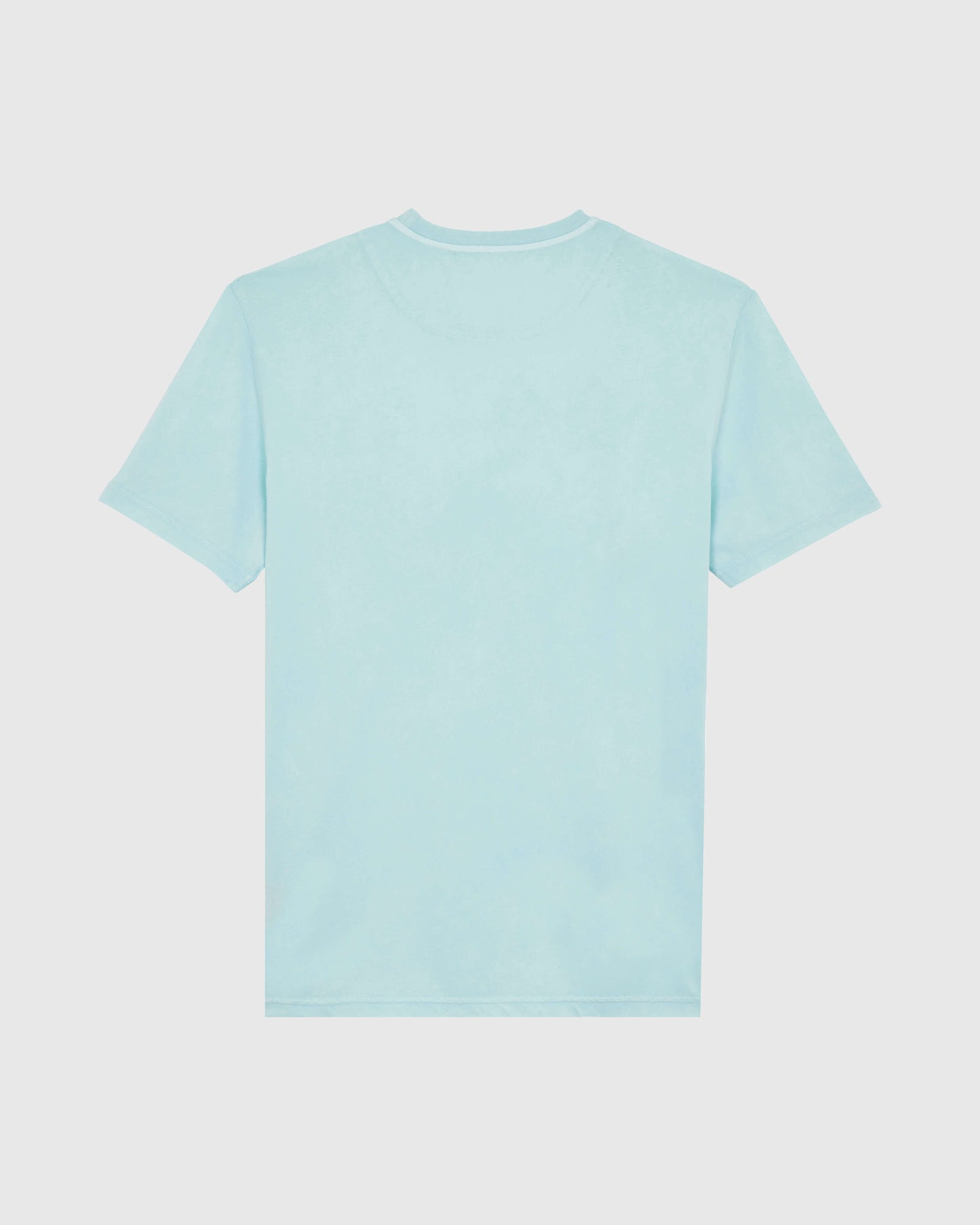 Vilebrequin Men Solid Organic cotton T-shirt Natural Colors - Blue Pacific