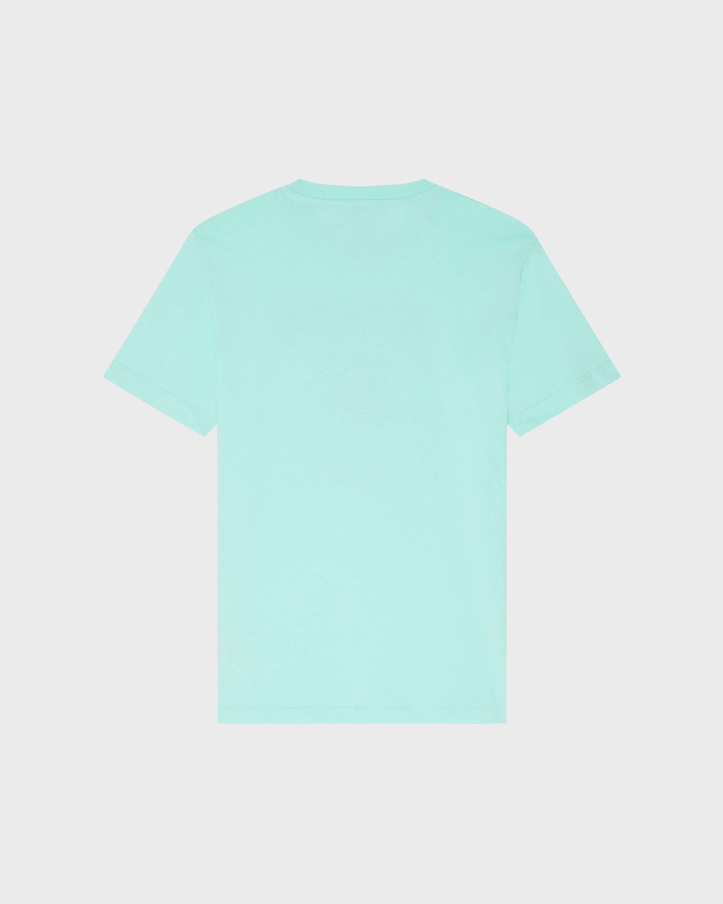 Vilebrequin Men Cotton T-shirt Contrasted Placed Gomy Logo - Green Caribbean