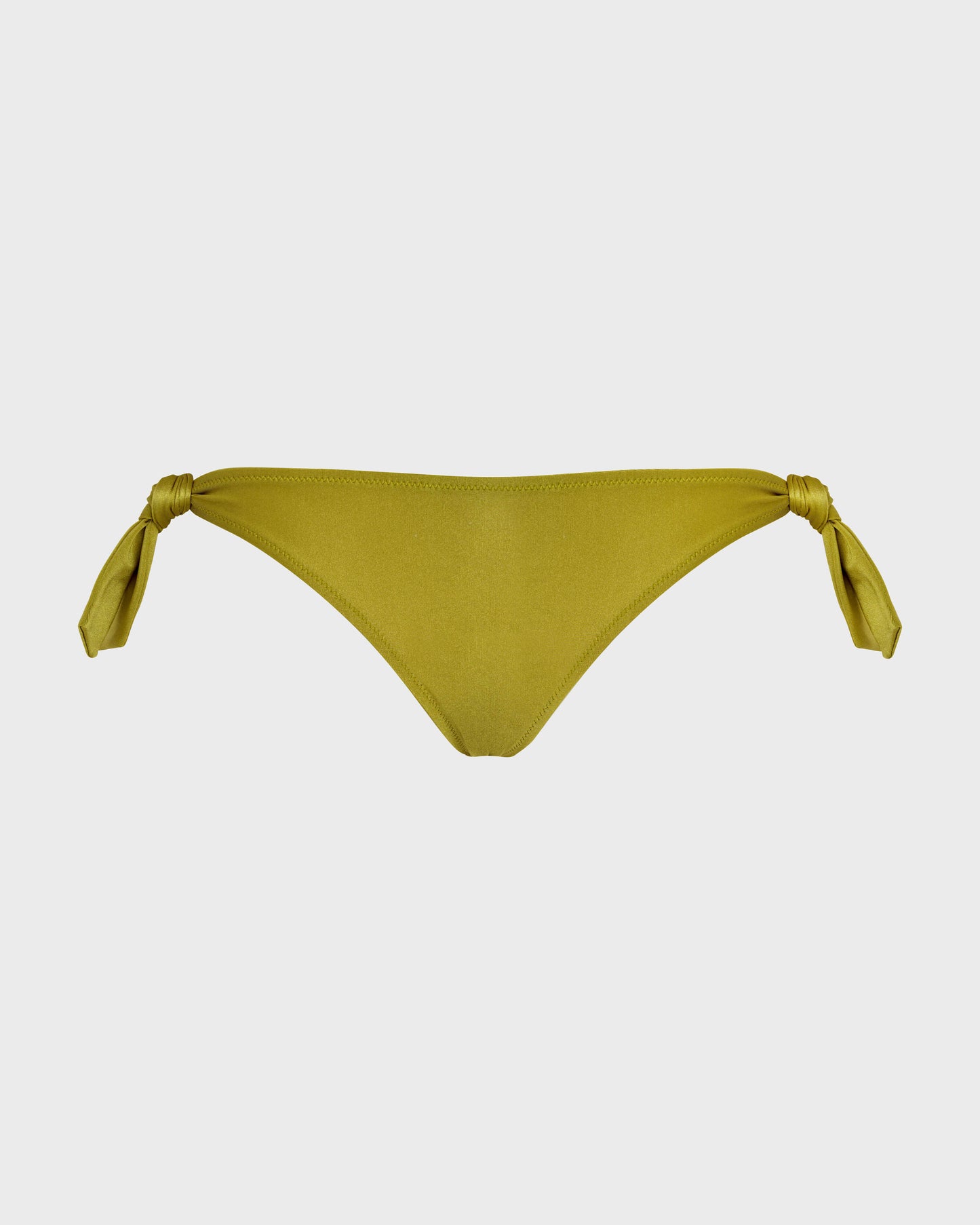 Vilebrequin Women Solid Stretch Shiny Bikini Bottom - Green Wormwood