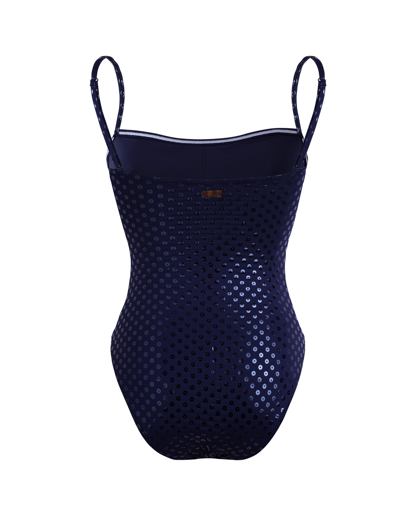 Vilebrequin Women Bustier One-piece Swimsuit Relief Sparkling - Blue Navy