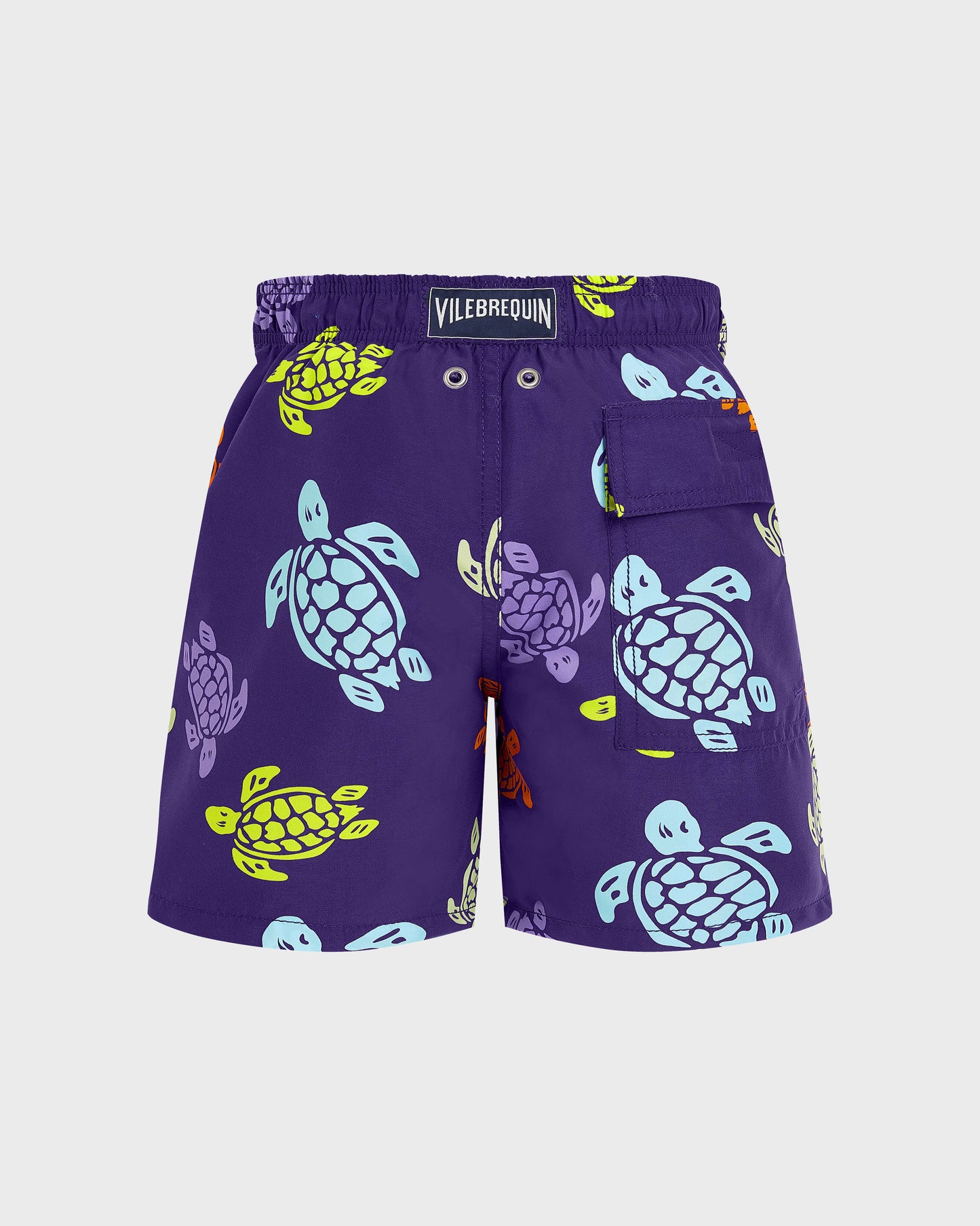 Vilebrequin Boys Boys Swim Trunks Tortues Multicolores - Purple Violette