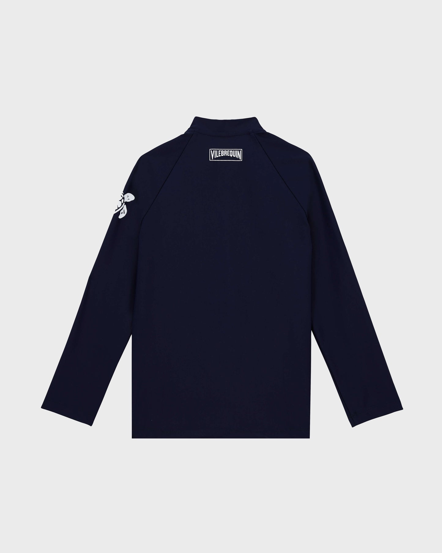 Vilebrequin Boys Kids Zipper Long Sleeves Rashguard Solid - Blue Navy