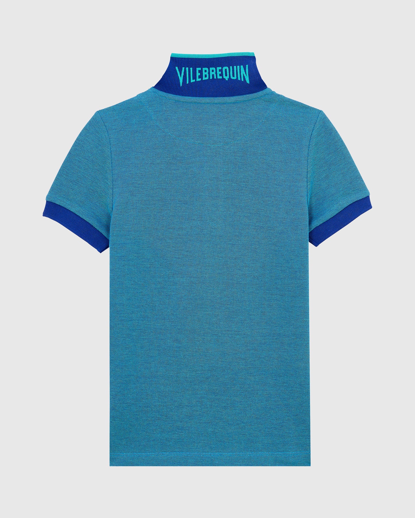 Vilebrequin Boys Boys Changing Color Cotton Pique Polo - Blue Marrakech