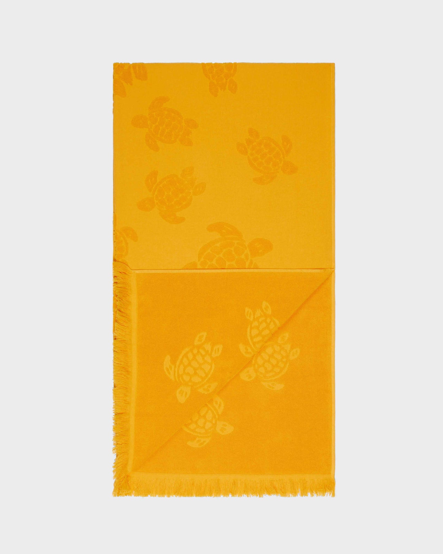Vilebrequin Accessories Beach Fouta in Organic Cotton Turtles Jacquard | Beach Towel Vilebrequin STHU1201