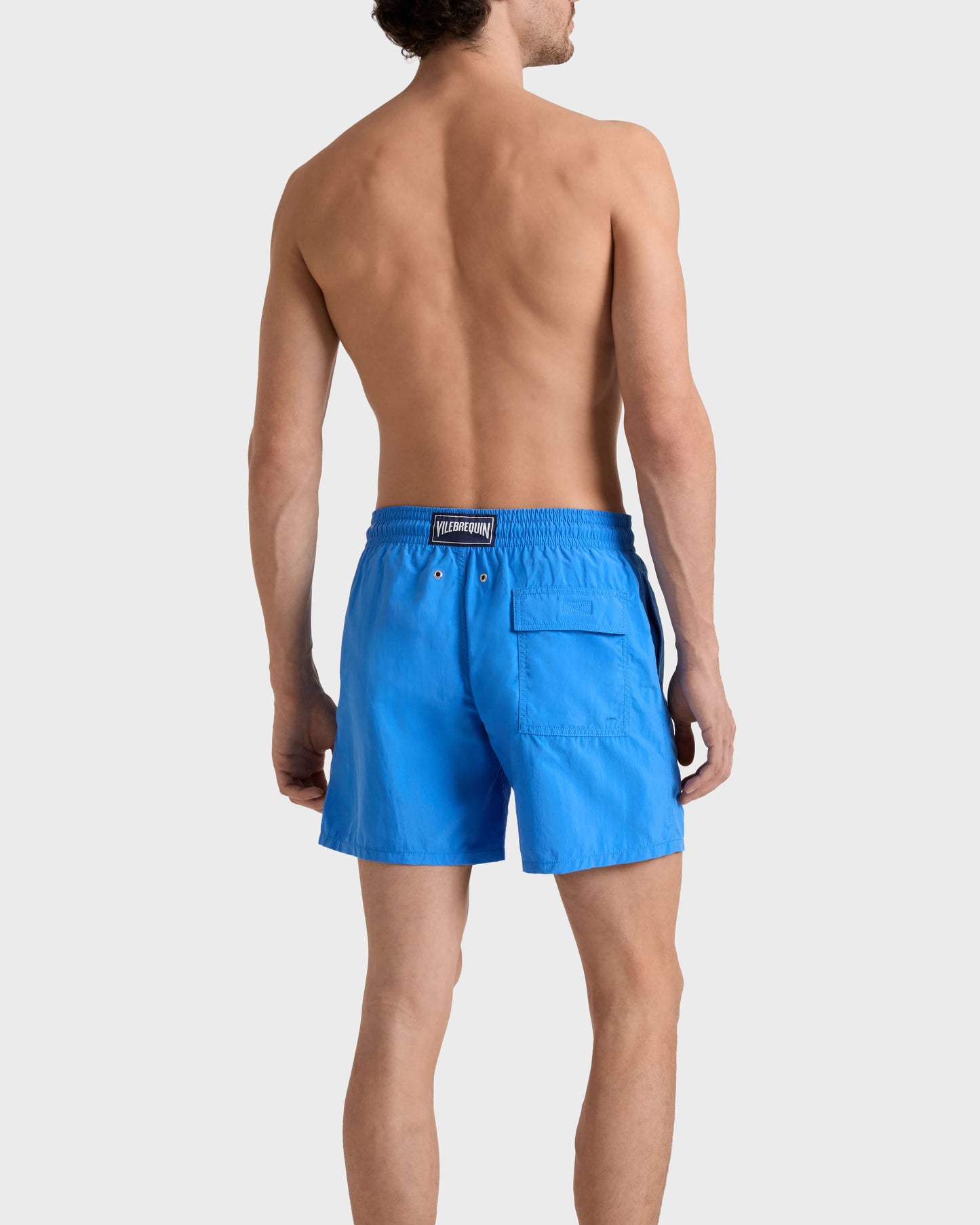 Vilebrequin Men Swim Trunks Water-reactive Bubble Turtles 3D - Blue Earthenware