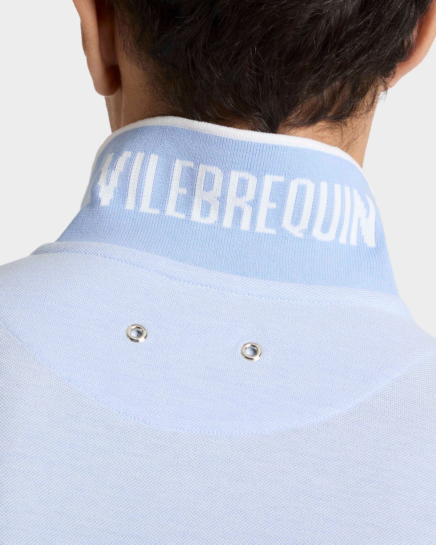 Vilebrequin Men Cotton Polo Shirt Solid - Blue Cloudy