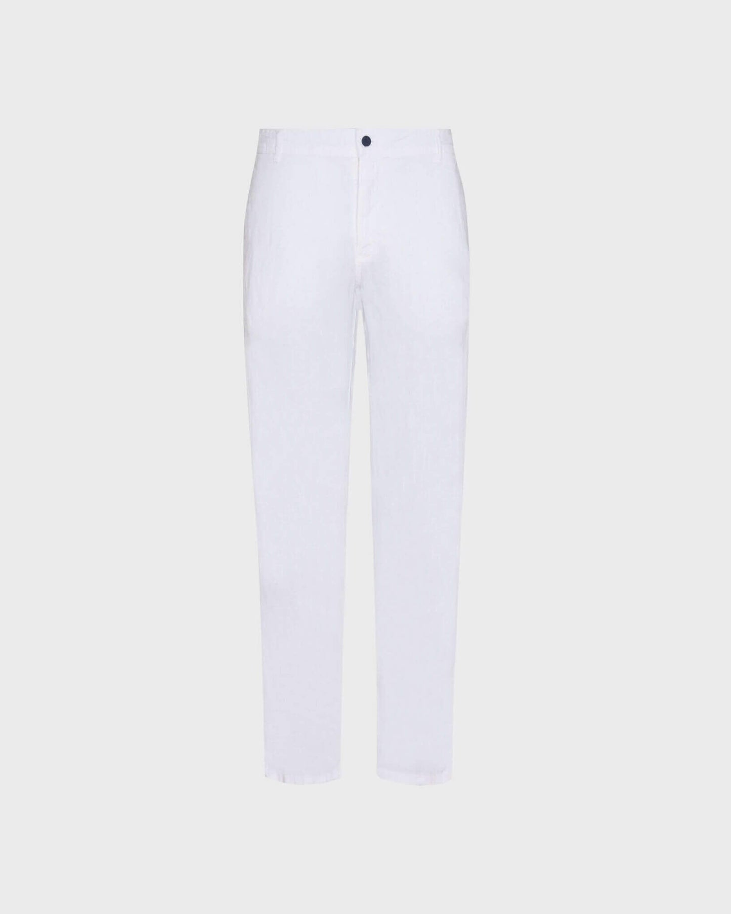 Vilebrequin Men Straight Linen Pants Solid - White Pants