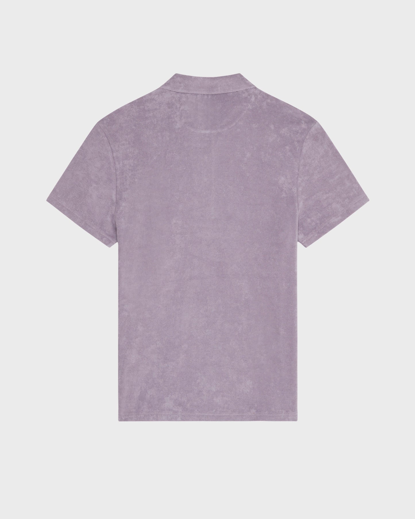 Vilebrequin Men Terry Polo Shirt Solid - Purple Ouragan