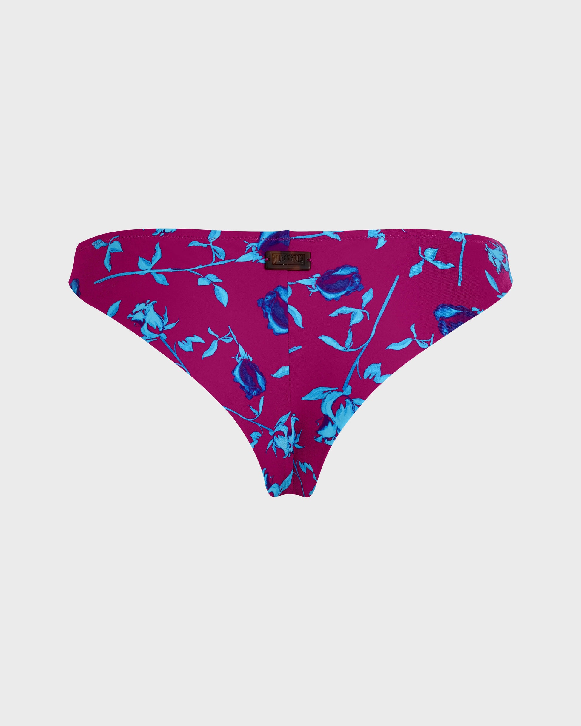 Vilebrequin Women Tanga Bikini Bottom Roses - Red Crimson purple