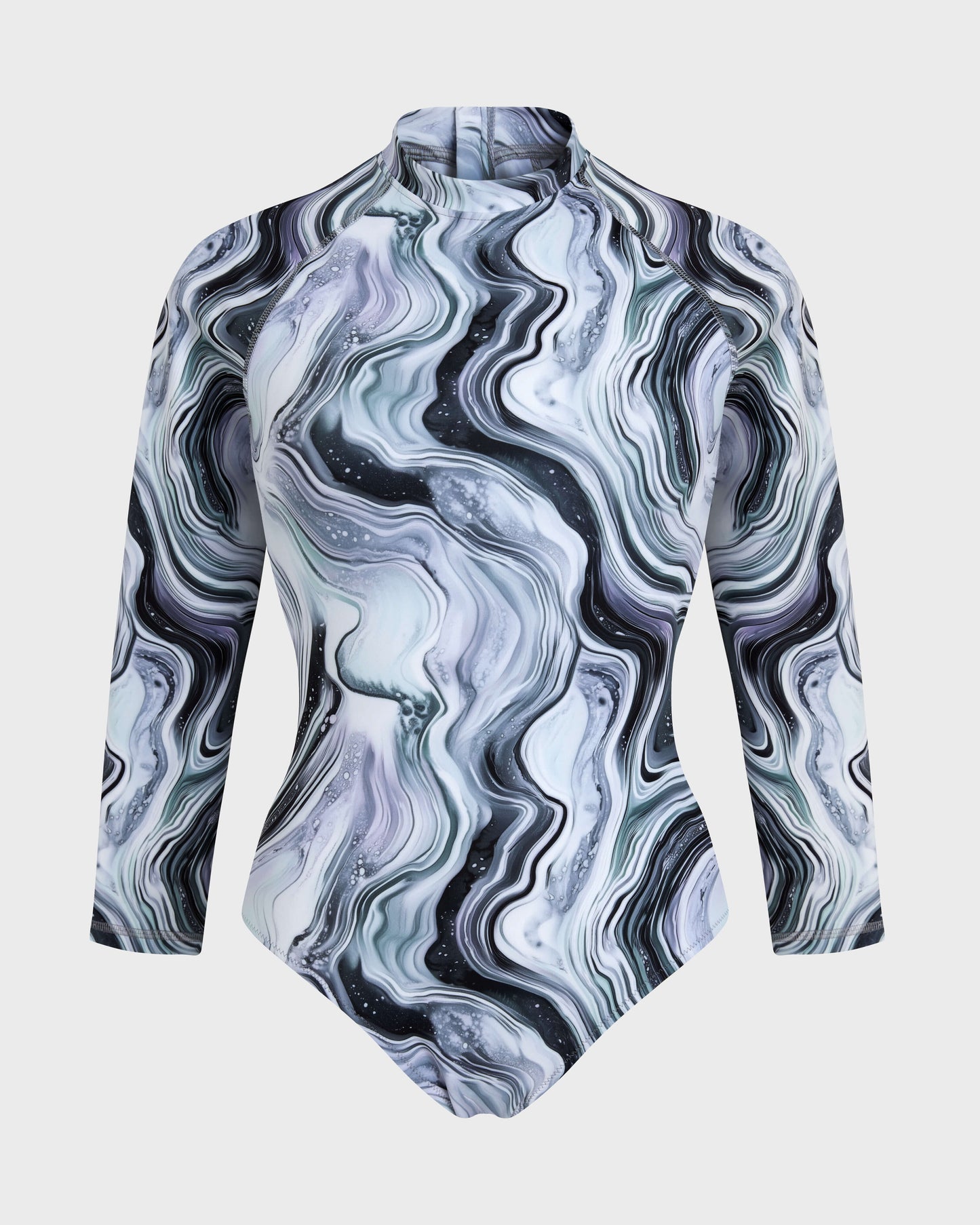 Vilebrequin Women One-piece UV Protection Rashguard Marble - White