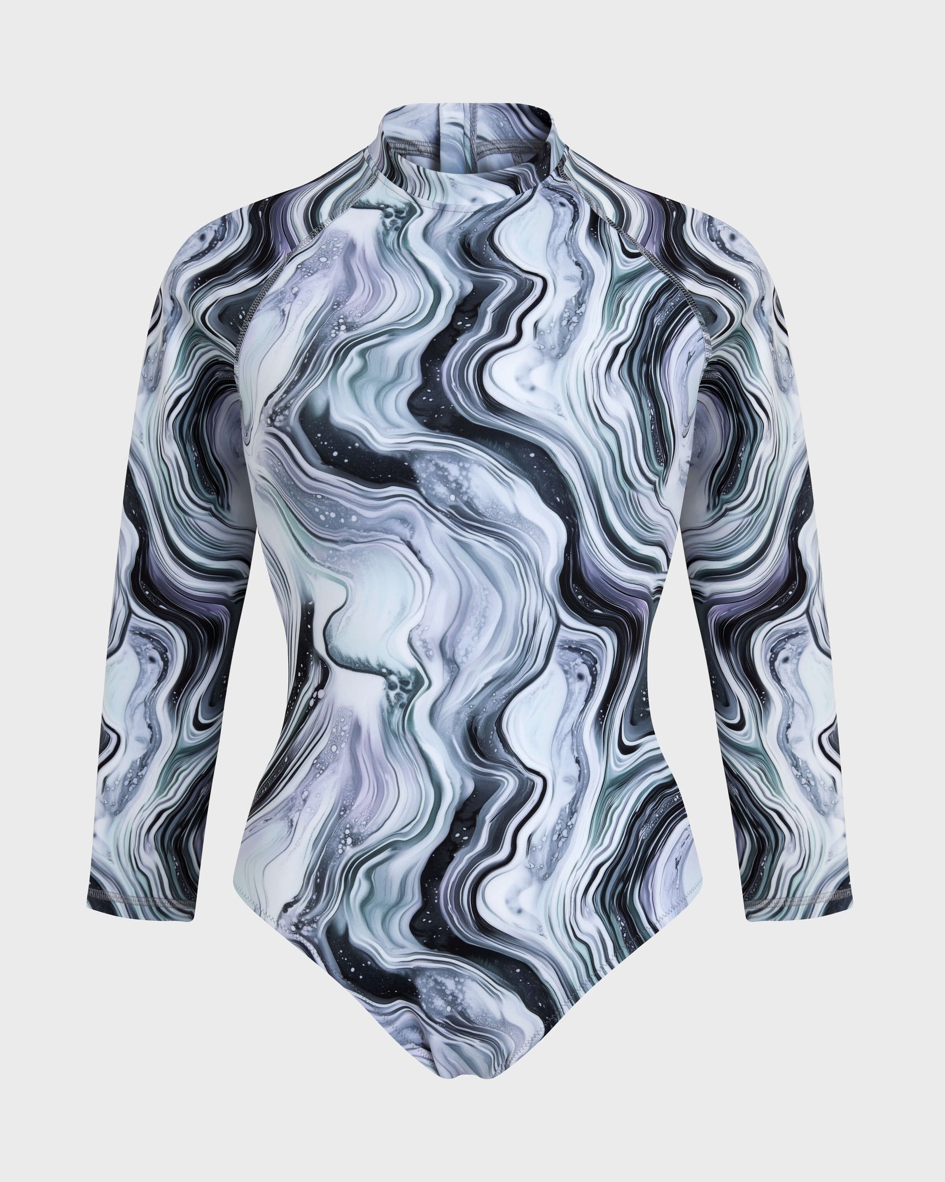 Vilebrequin Women One-piece UV Protection Rashguard Marble - White