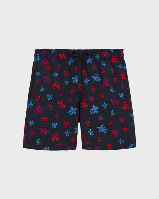 Vilebrequin Boys Boys Embroidered Swim Shorts Ronde des Tortues - Blue Navy