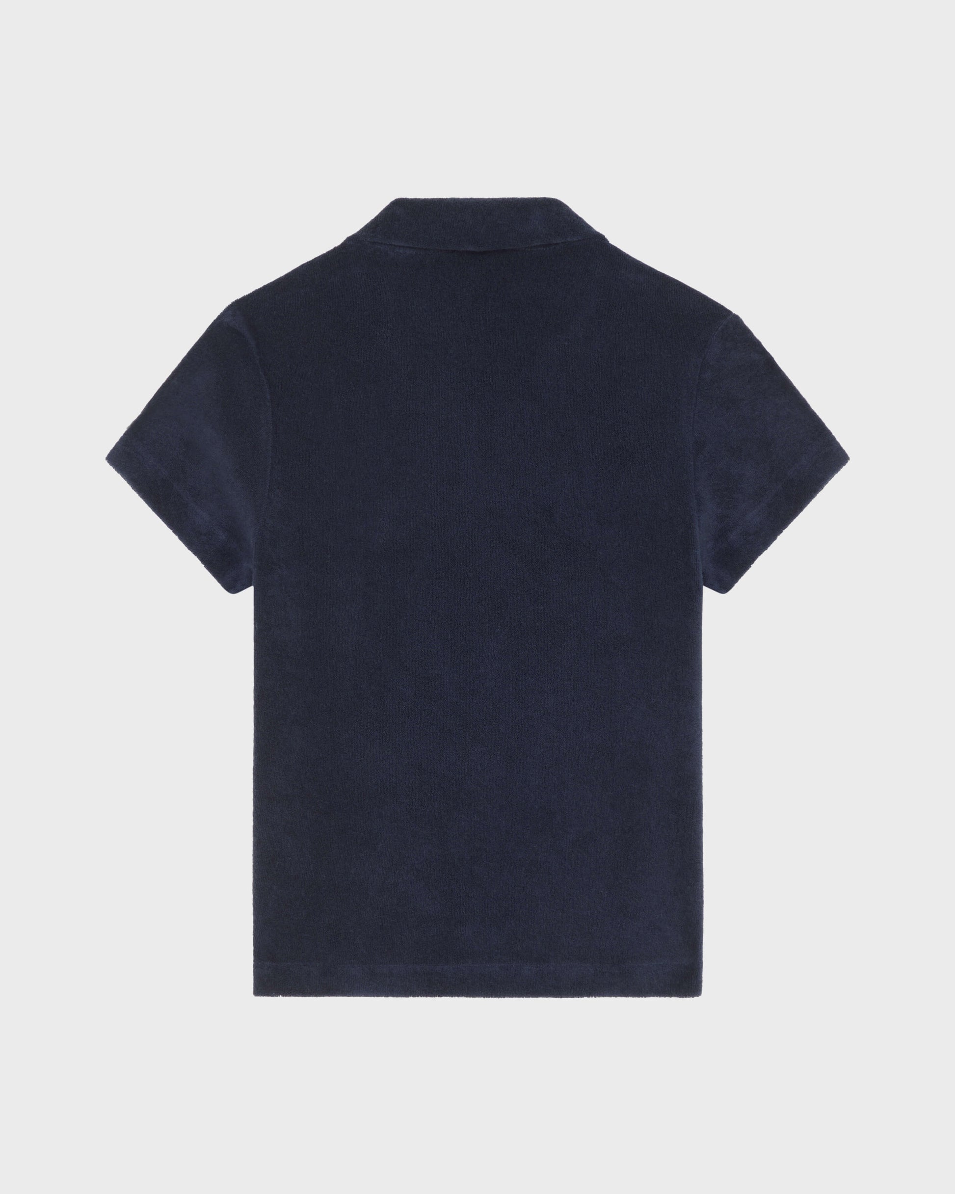 Vilebrequin Boys Boys Terry Polo Embroidered Turtle - Blue Navy