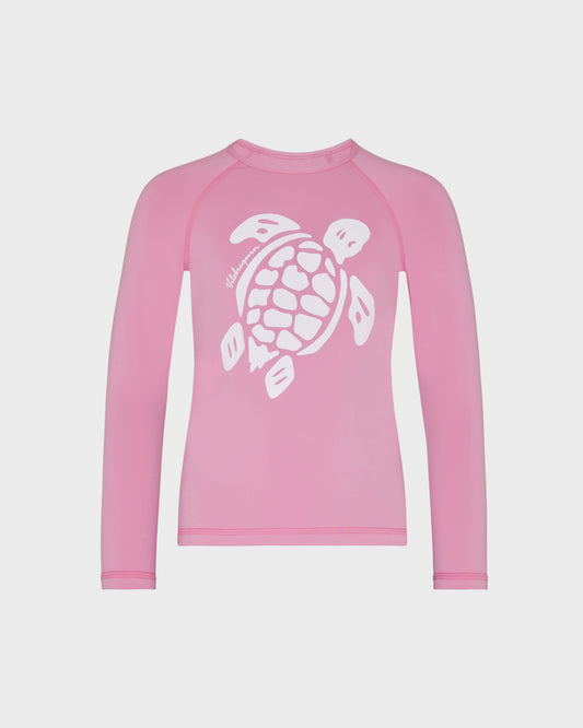 Vilebrequin Girls Girls Long Sleeves Rashguard Solid - Pink Boudoir