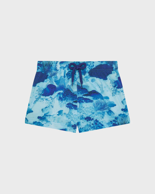 Vilebrequin Girls Girls Swim Trunks Coral Reef - Blue Oxygene