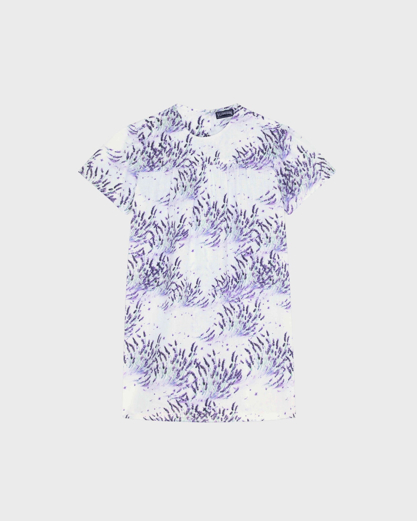 Vilebrequin Girls Girls Linen Dress Lavender - White
