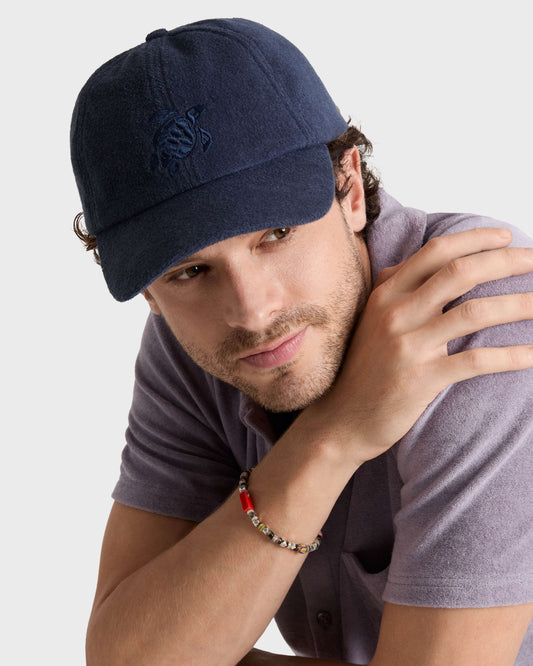 Vilebrequin Accessories Terry Cap Solid - Blue Navy