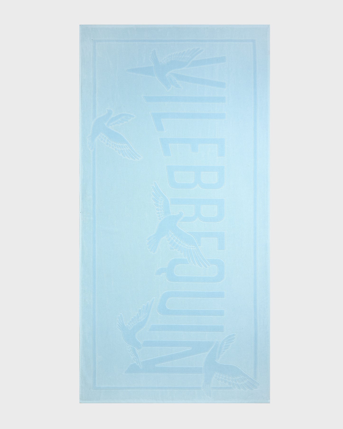 Vilebrequin Accessories Organic Cotton Beach Towel Doves - VBQ x 3.PARADIS - Frosted blue