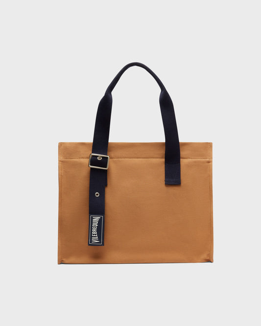 Vilebrequin Accessories Small Cotton Beach Bag Solid - Brown Mocha Website | BMUE9103