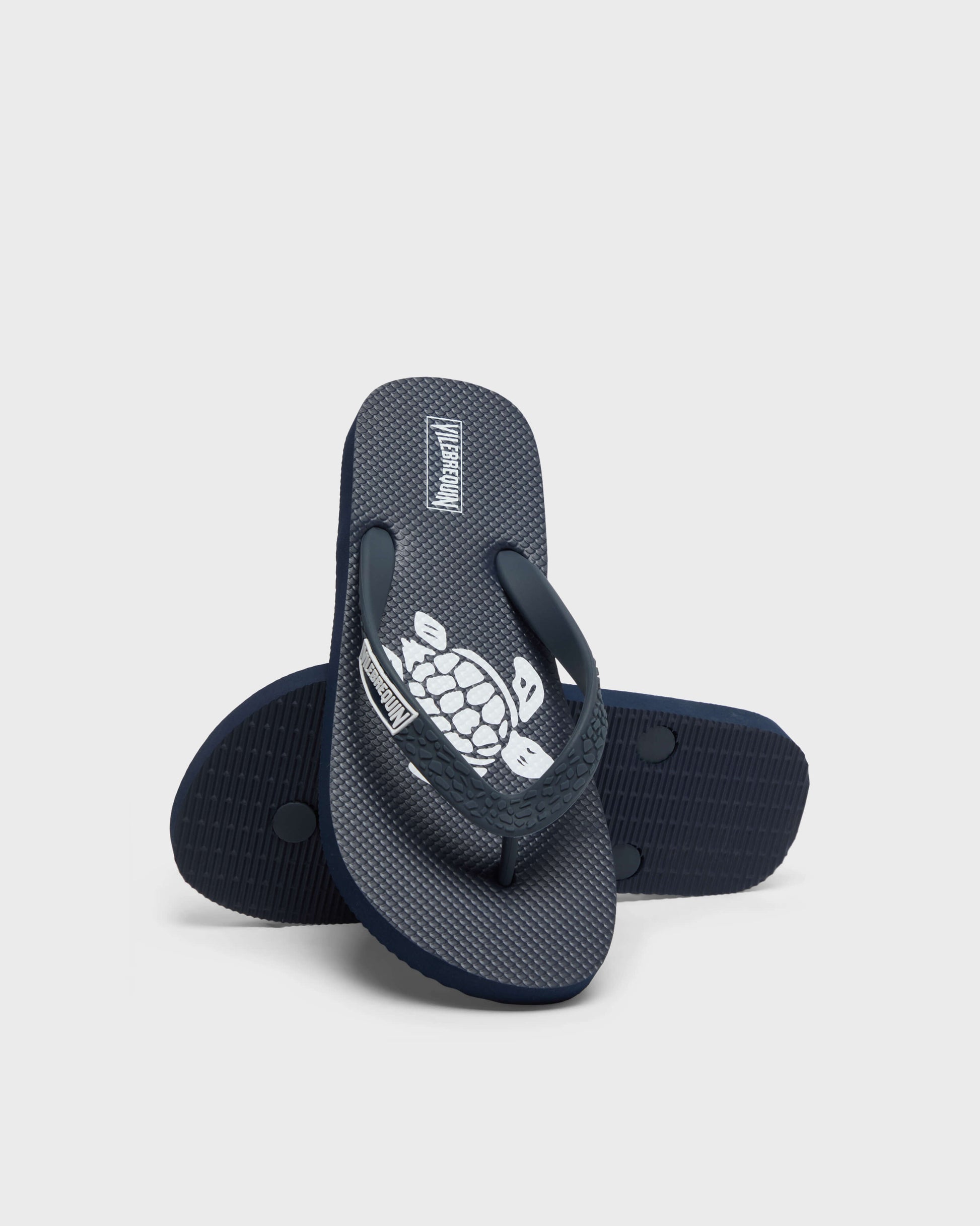 Vilebrequin Accessories Kids Flip Flops Turtles - Blue Navy