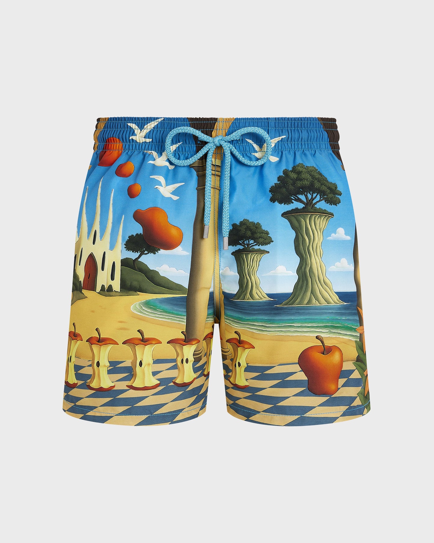 Vilebrequin Men Swim Trunks Eden - VBQ x 3.PARADIS - Blue Santorini