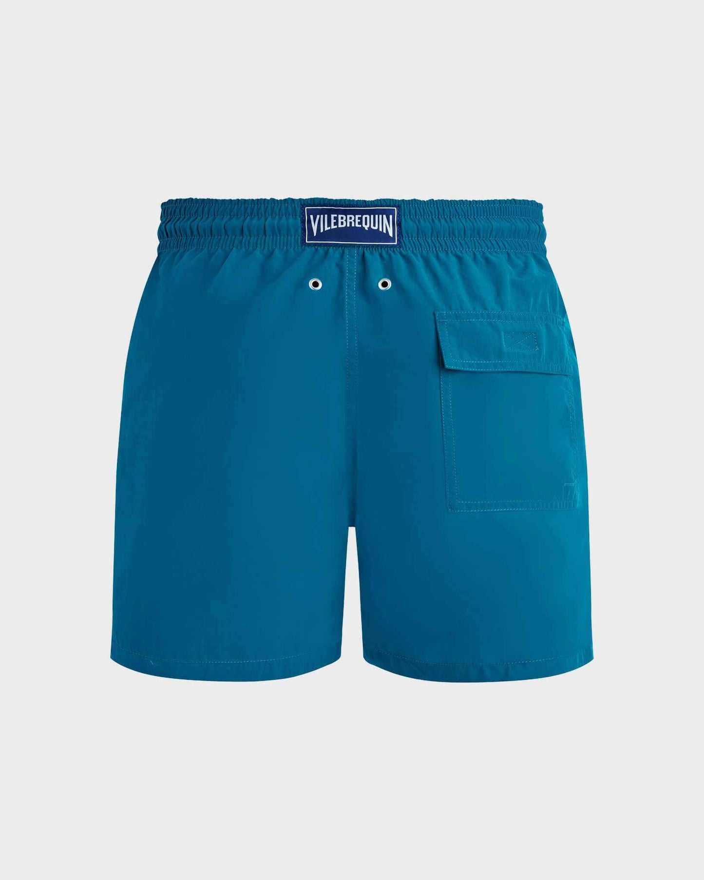 Vilebrequin Men Swim Shorts Solid - Blue Peacock