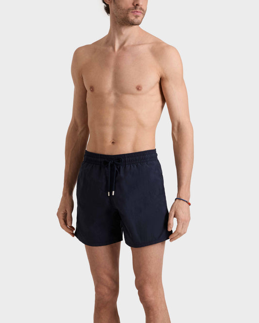 Vilebrequin Men Swim Shorts Solid - Blue Navy