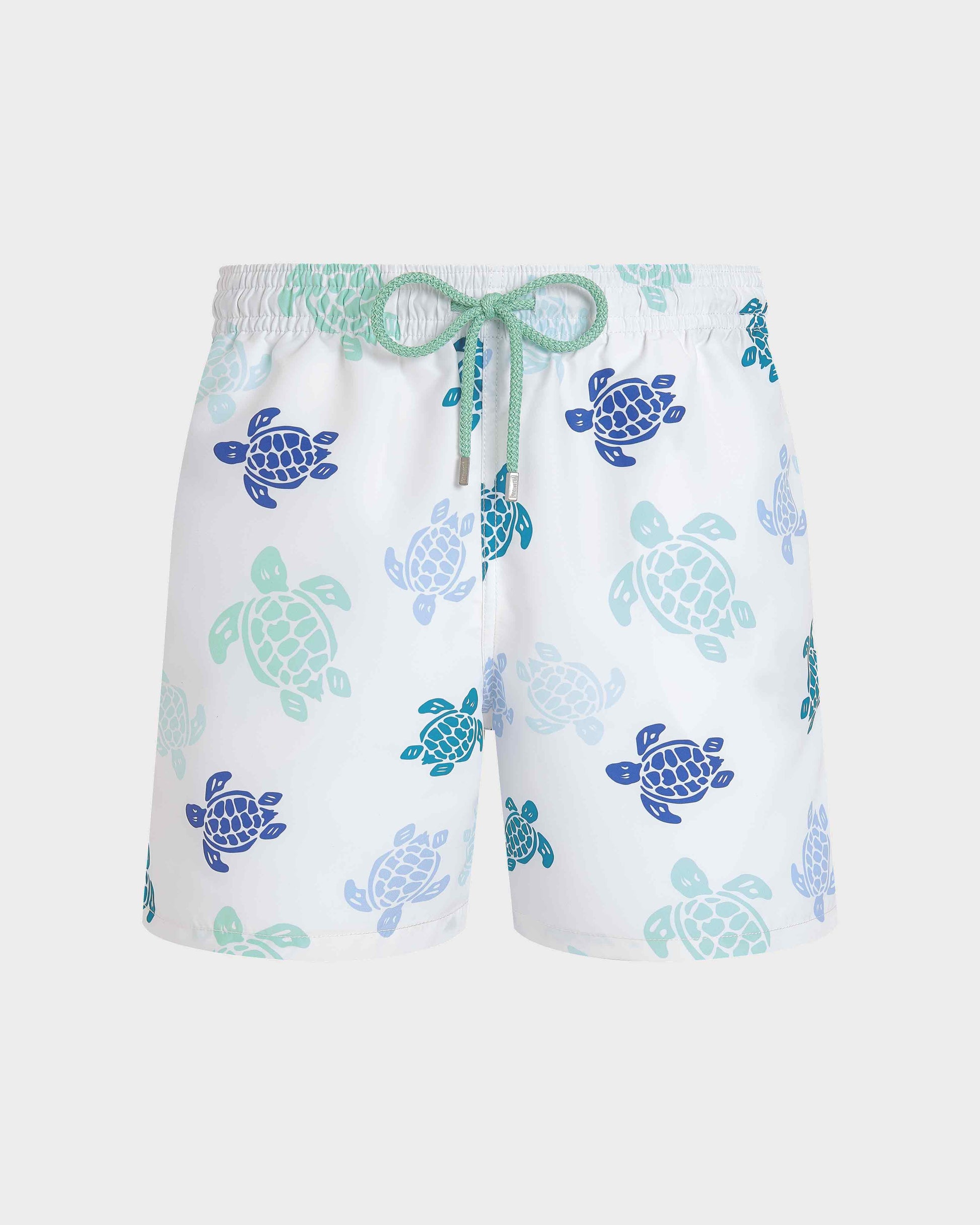 Vilebrequin Men Swim Trunks Tortues Multicolores - White