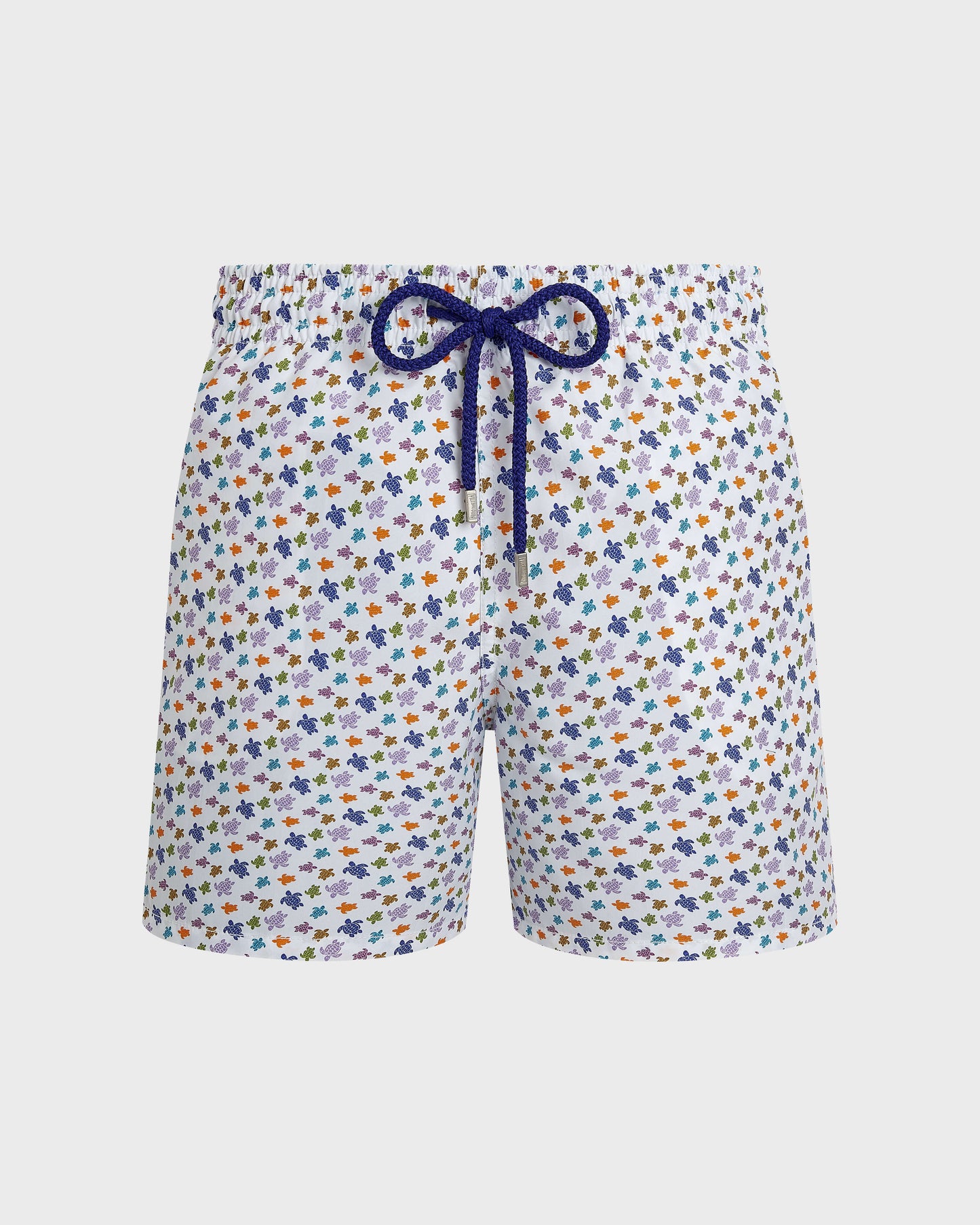Vilebrequin Men Swim Trunks Micro Ronde des Tortues - White