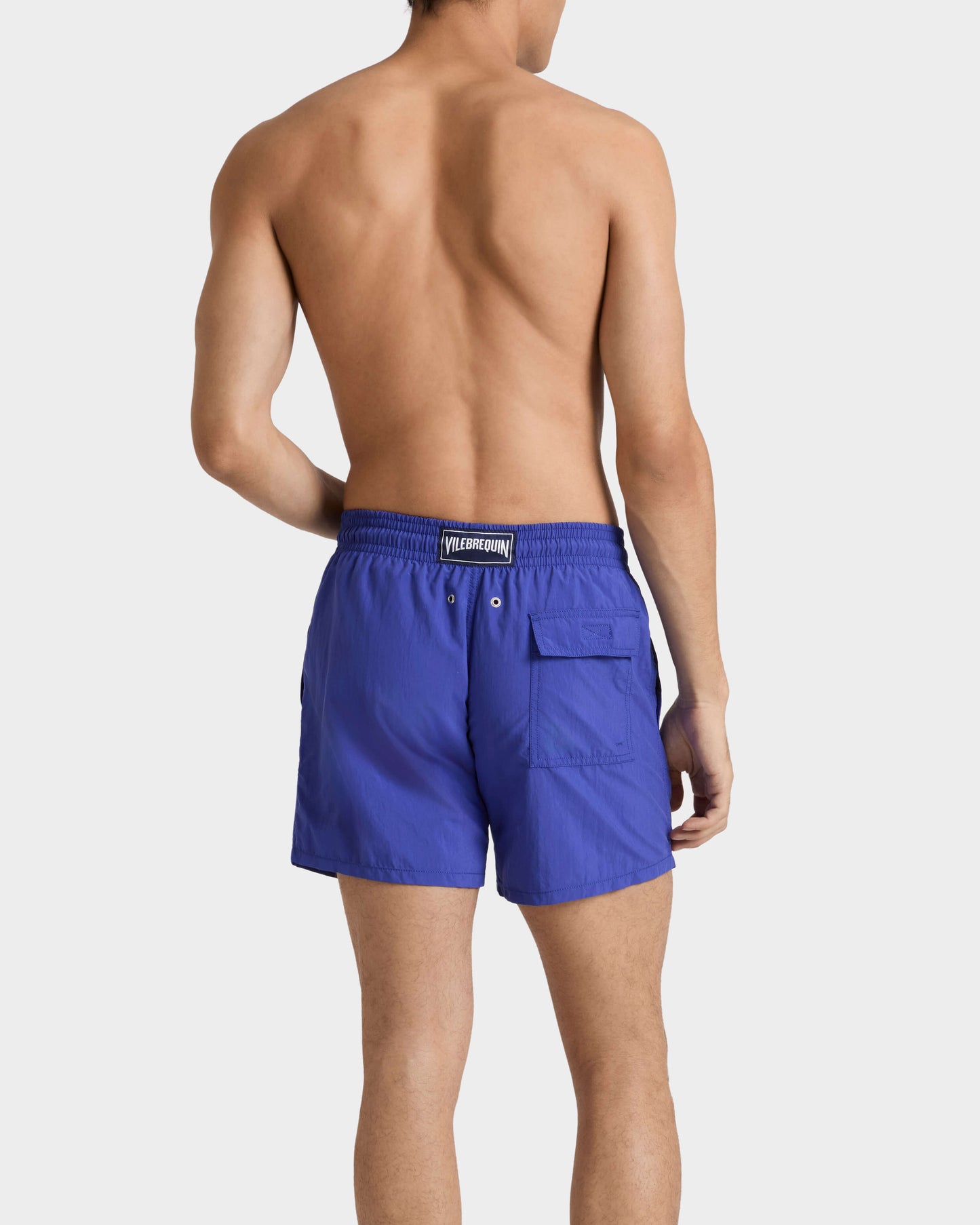 Vilebrequin Men Swim Shorts Solid - Blue Versailles